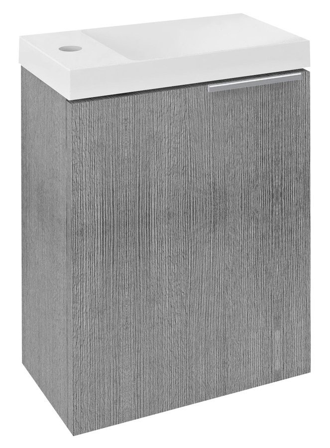 Sapho Latus armoire 39.4x22x50 cm sous-lavabo suspendu chêne LT110-1111