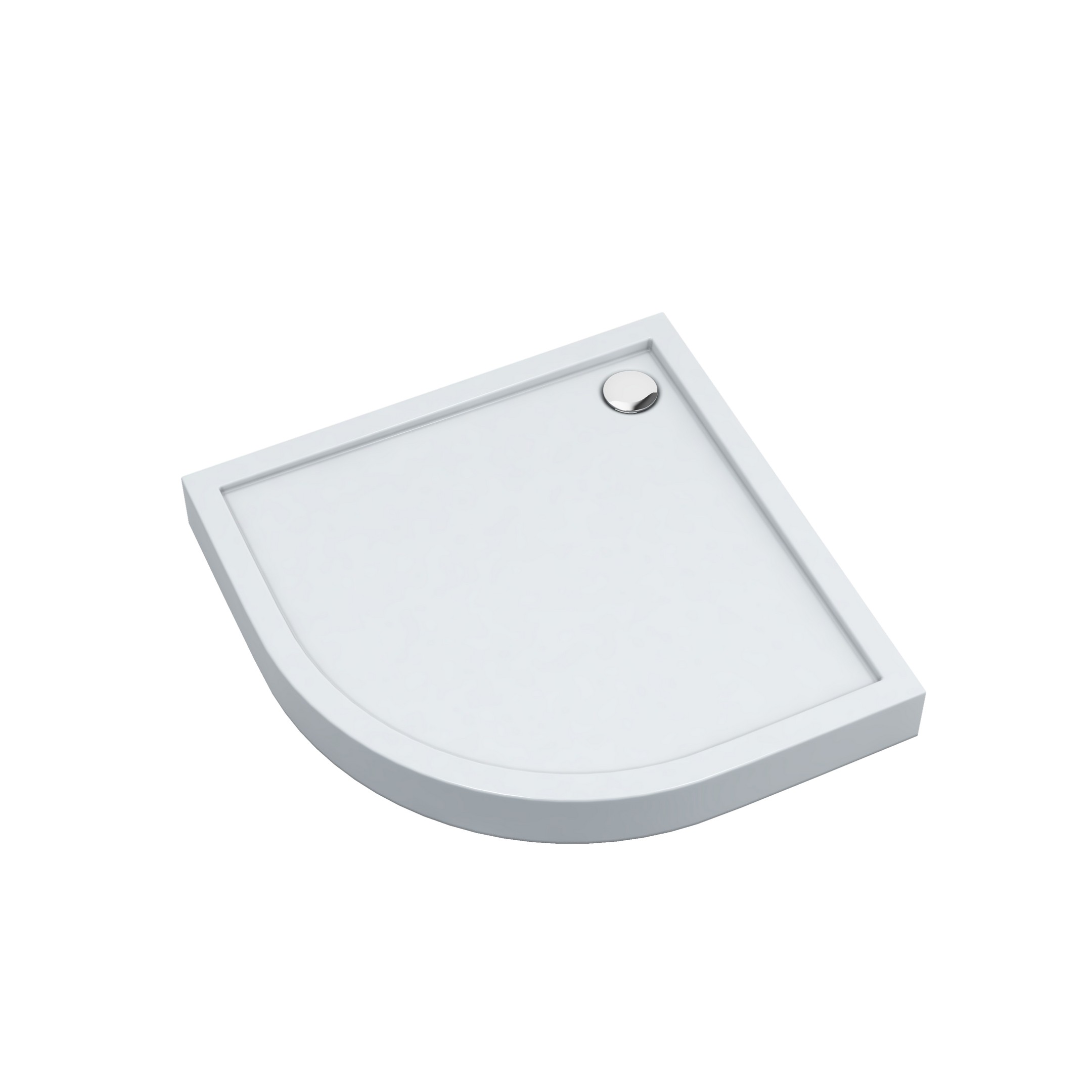 Schedline Cameron Smooth White receveur de douche semi-circulaire 80x80 cm blanc 3ST.C1O-8080