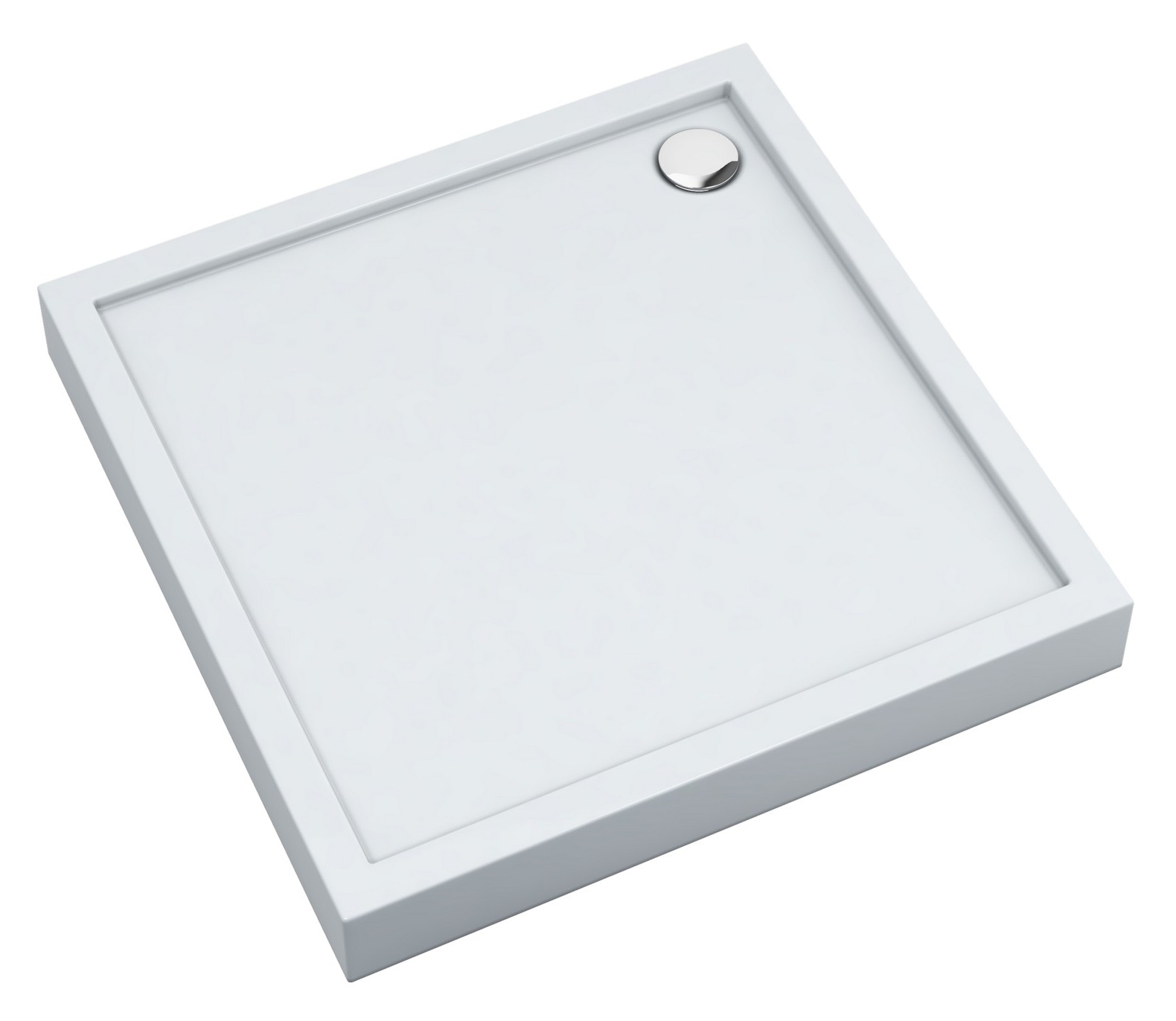 Schedline Cameron Smooth White receveur de douche carré 90x90 cm blanc 3ST.C1K-9090