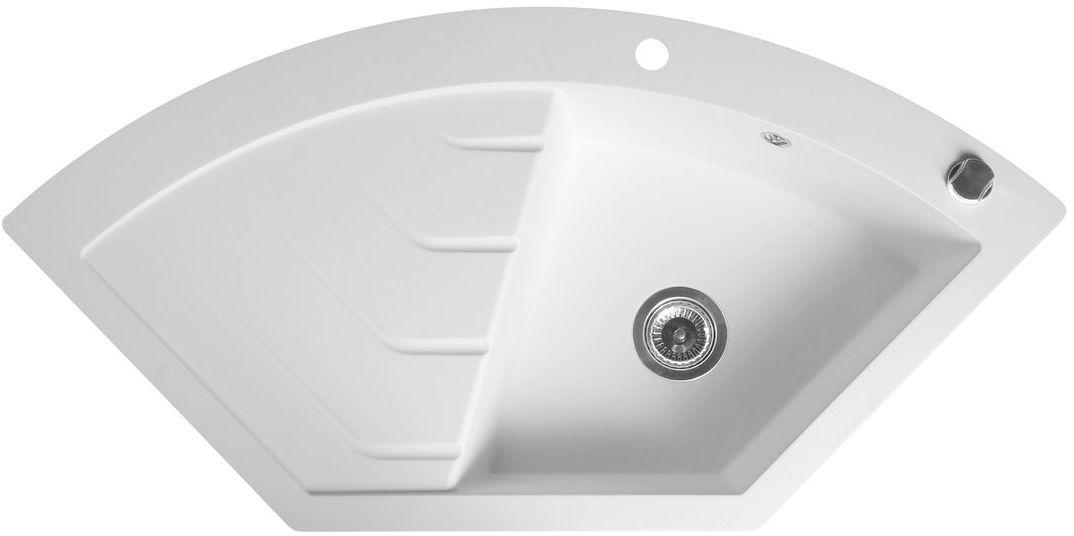 Sapho évier en granit 114x57.5 cm blanc GR1931