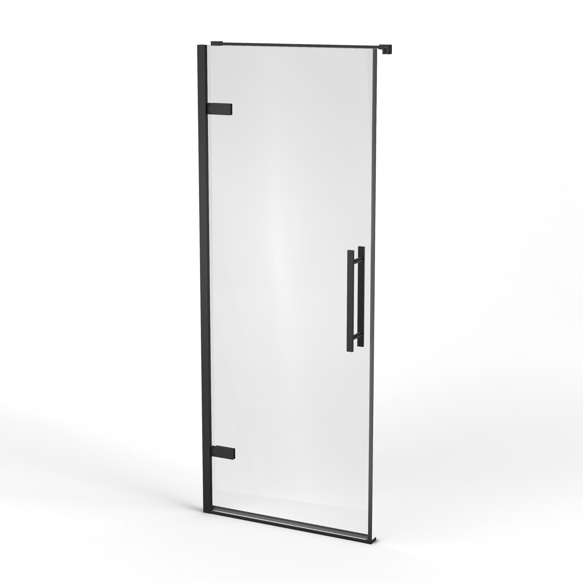 Ravak Cool! porte de douche 90 cm à ouverture basculante noir mat/verre transparent X0VV70300Z1