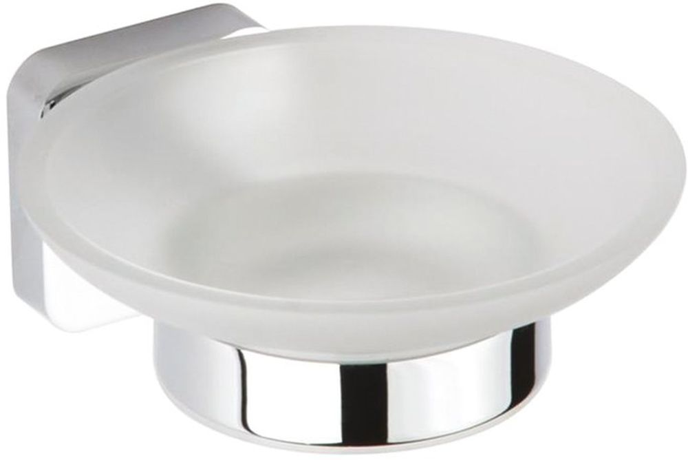 Sapho Insia porte-savon mural chrome-blanc IS002