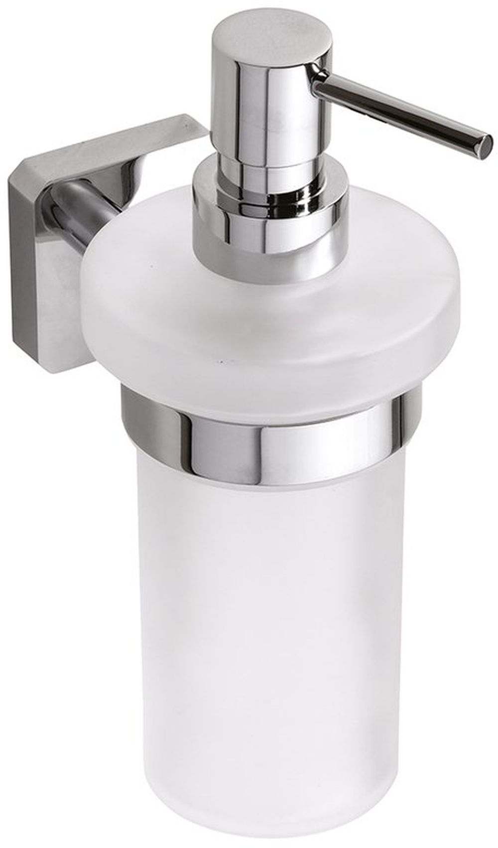 Sapho Insia distributeur de savon 230 ml chrome-blanc IS019