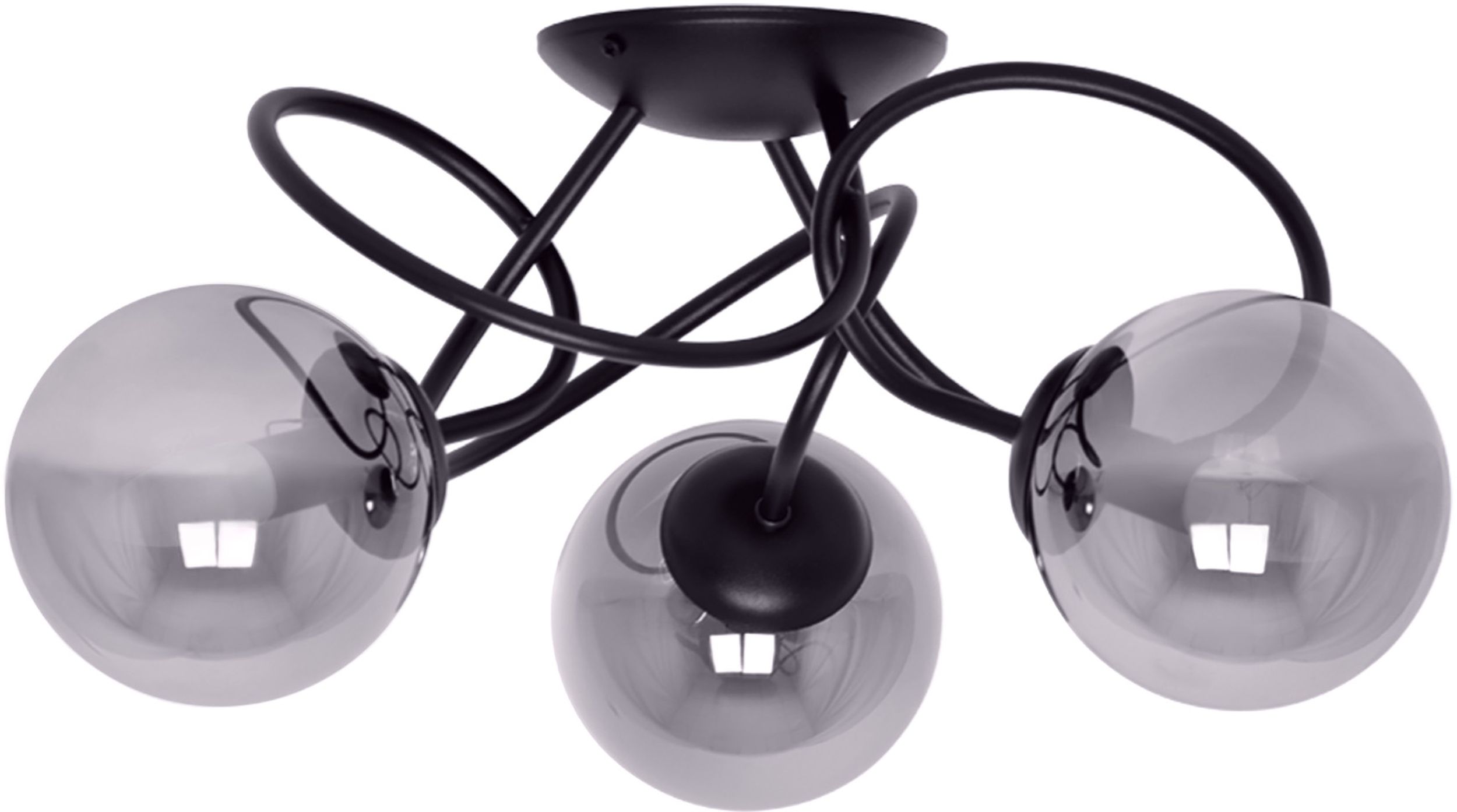 Kaja Rubi plafonnier 3x40 W noir-graphite K-5116