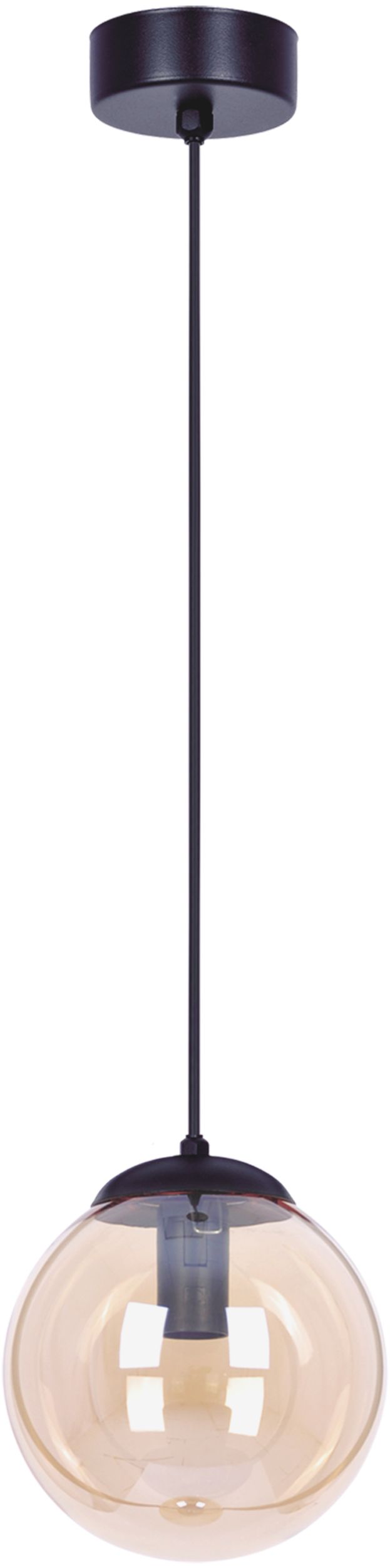 Kaja Delta lampe suspendue 1x40 W noir-ambre K-5160