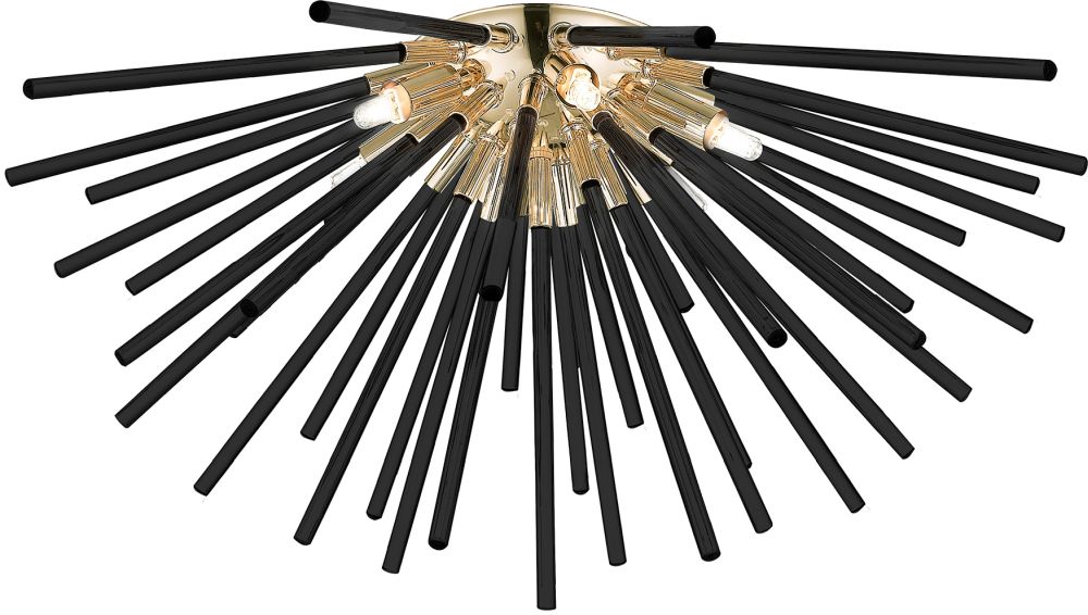 Zuma Line Urchin plafonnier 6x42 W noir-doré C0491-06B-F7BC