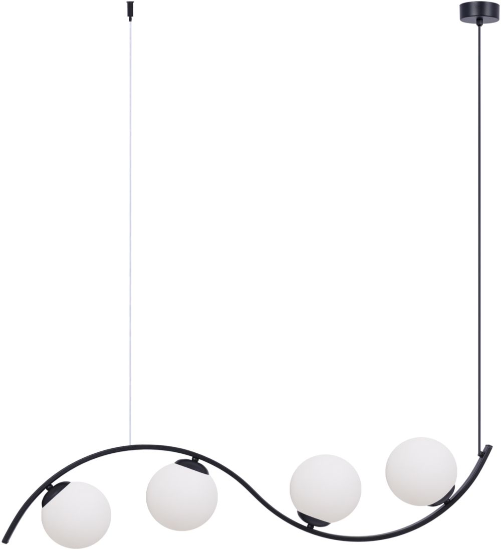 Zuma Line Lara lampe suspendue 4x8 W blanc-noir 5014