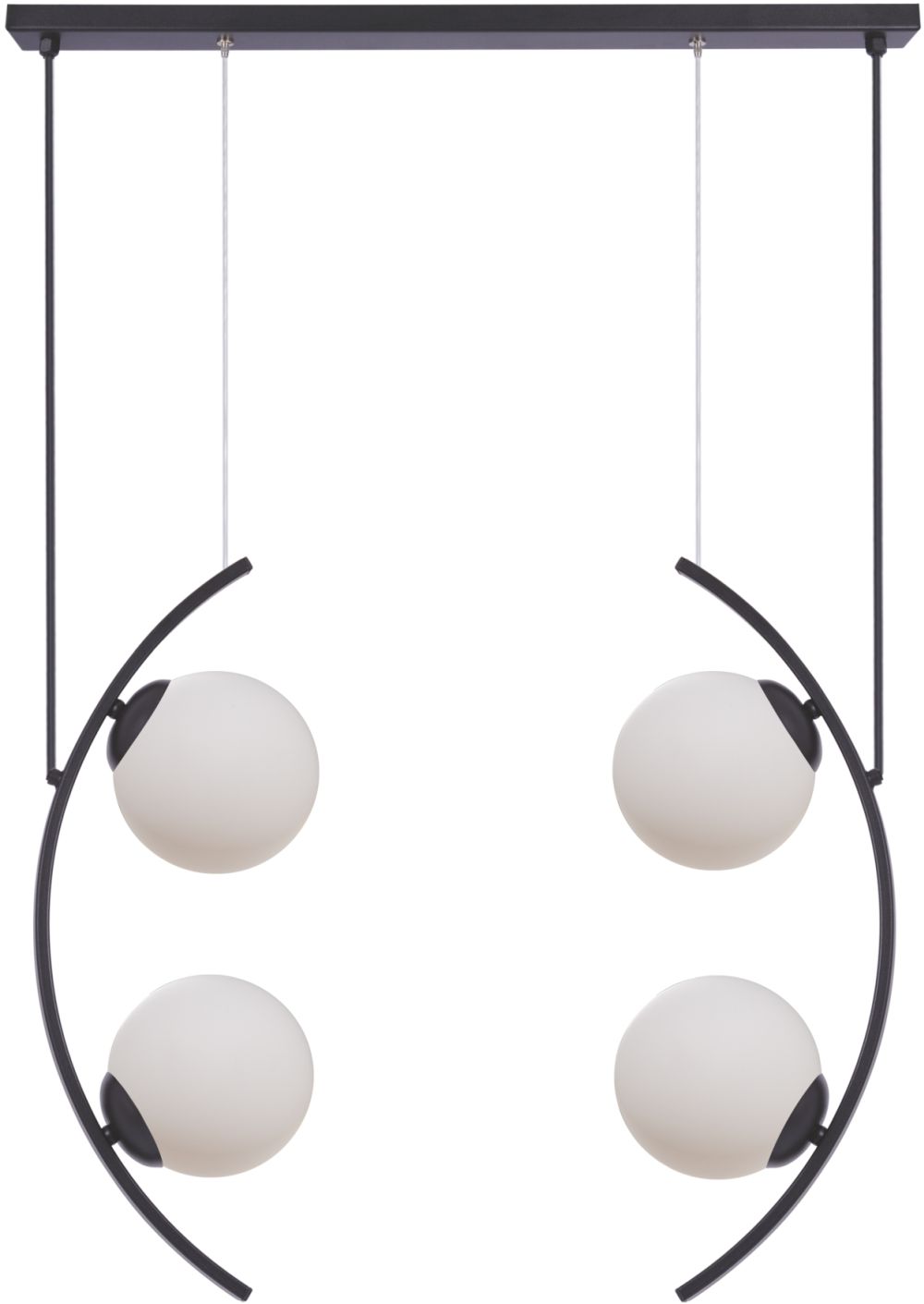 Zuma Line Helix lampe suspendue 4x8 W blanc-noir 5016