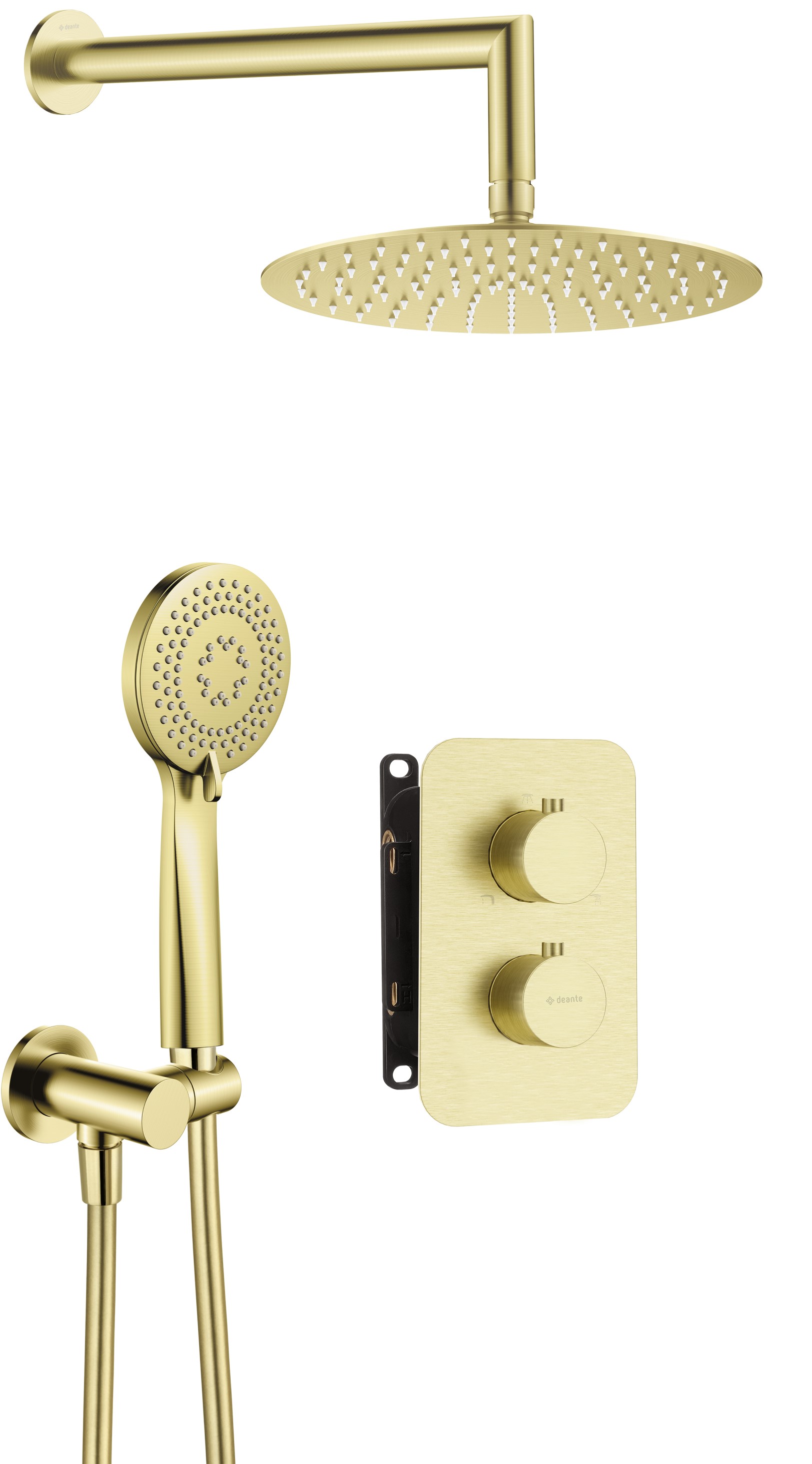 Deante Box ensemble de douche encastré avec thermostat oui doré BXYZREBT