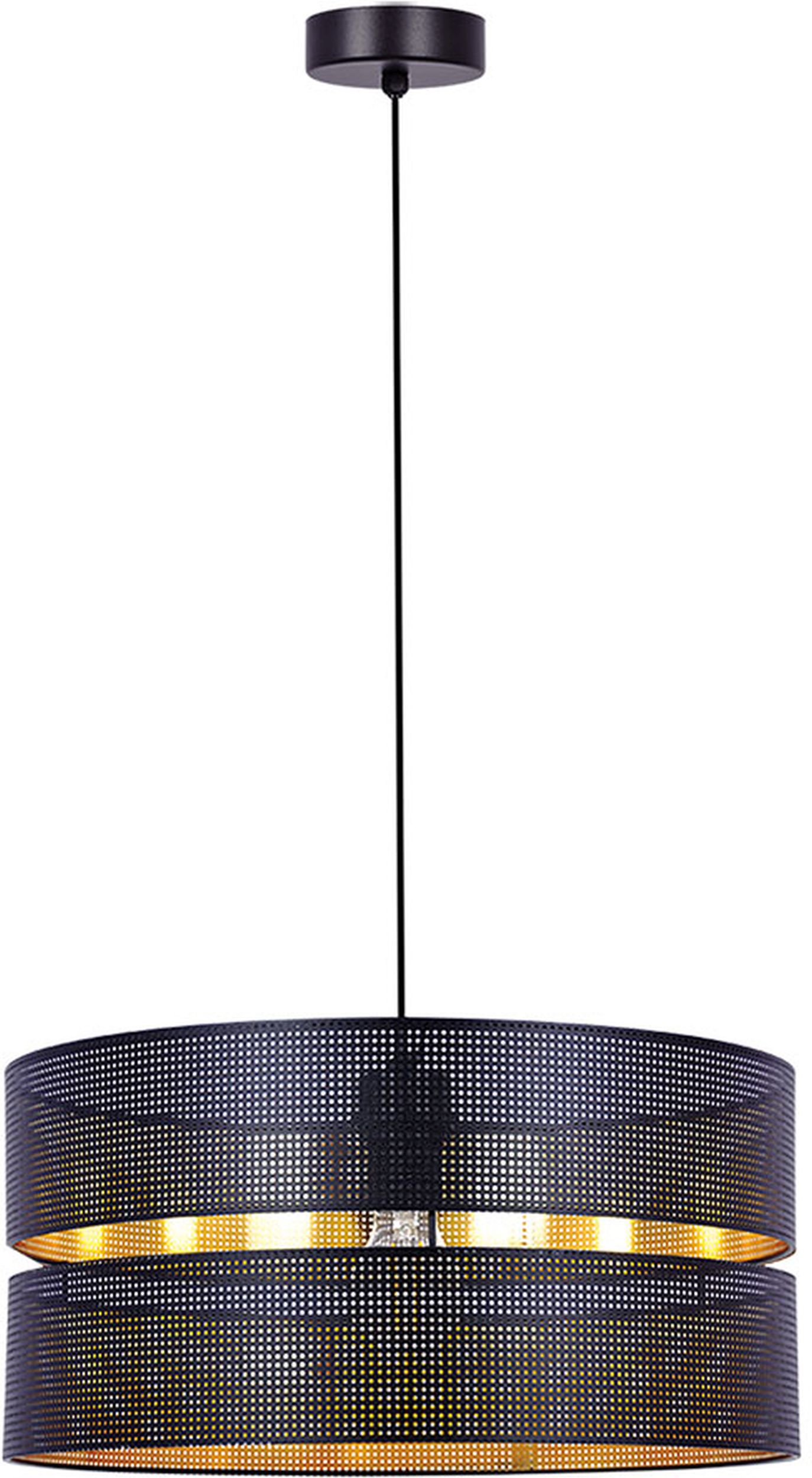 Kaja Zimbo lampe suspendue 1x40 W noir-doré K-5221