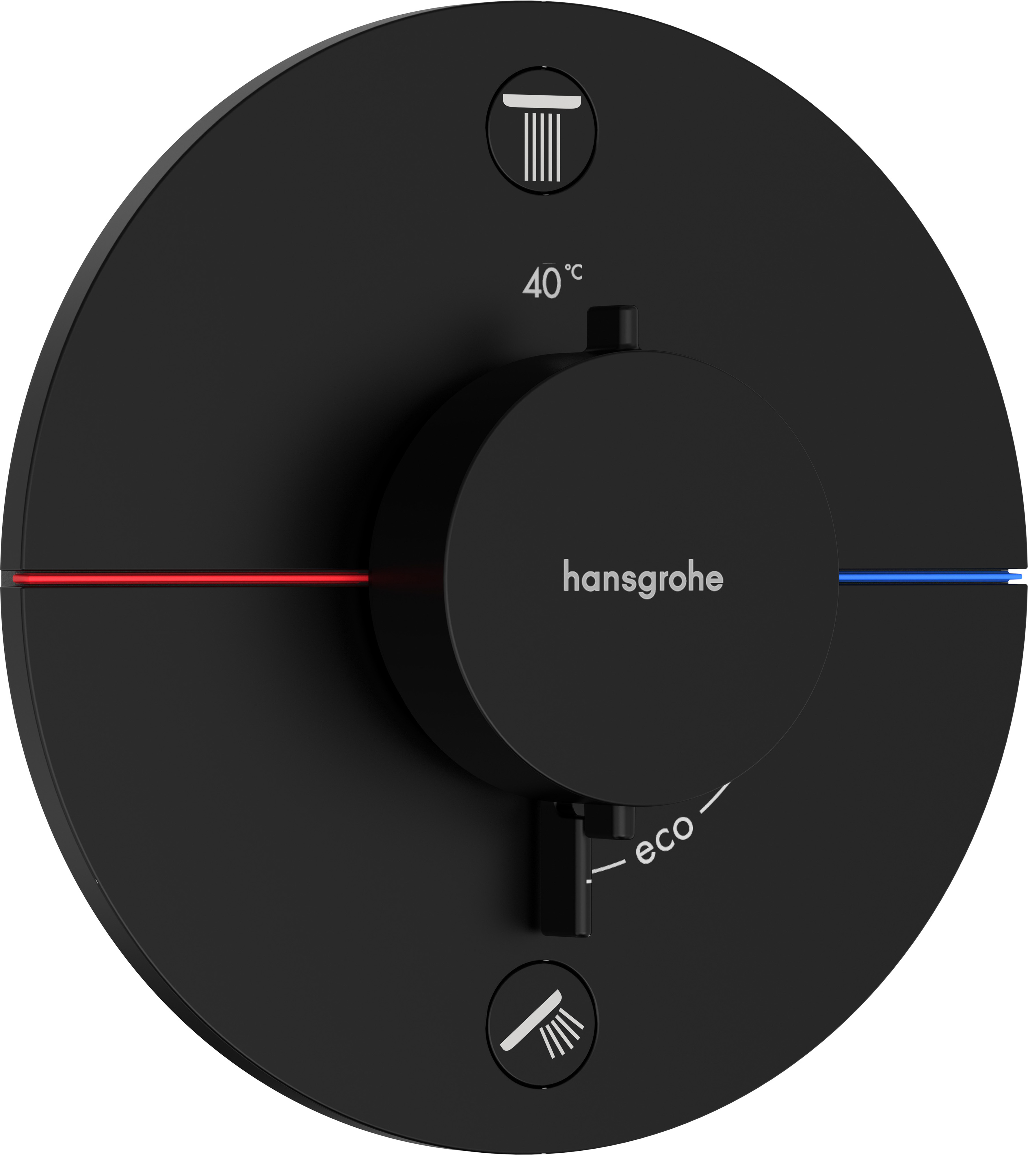 Hansgrohe ShowerSelect Comfort S mitigeur bain-douche encastrée avec thermostat noir 15554670