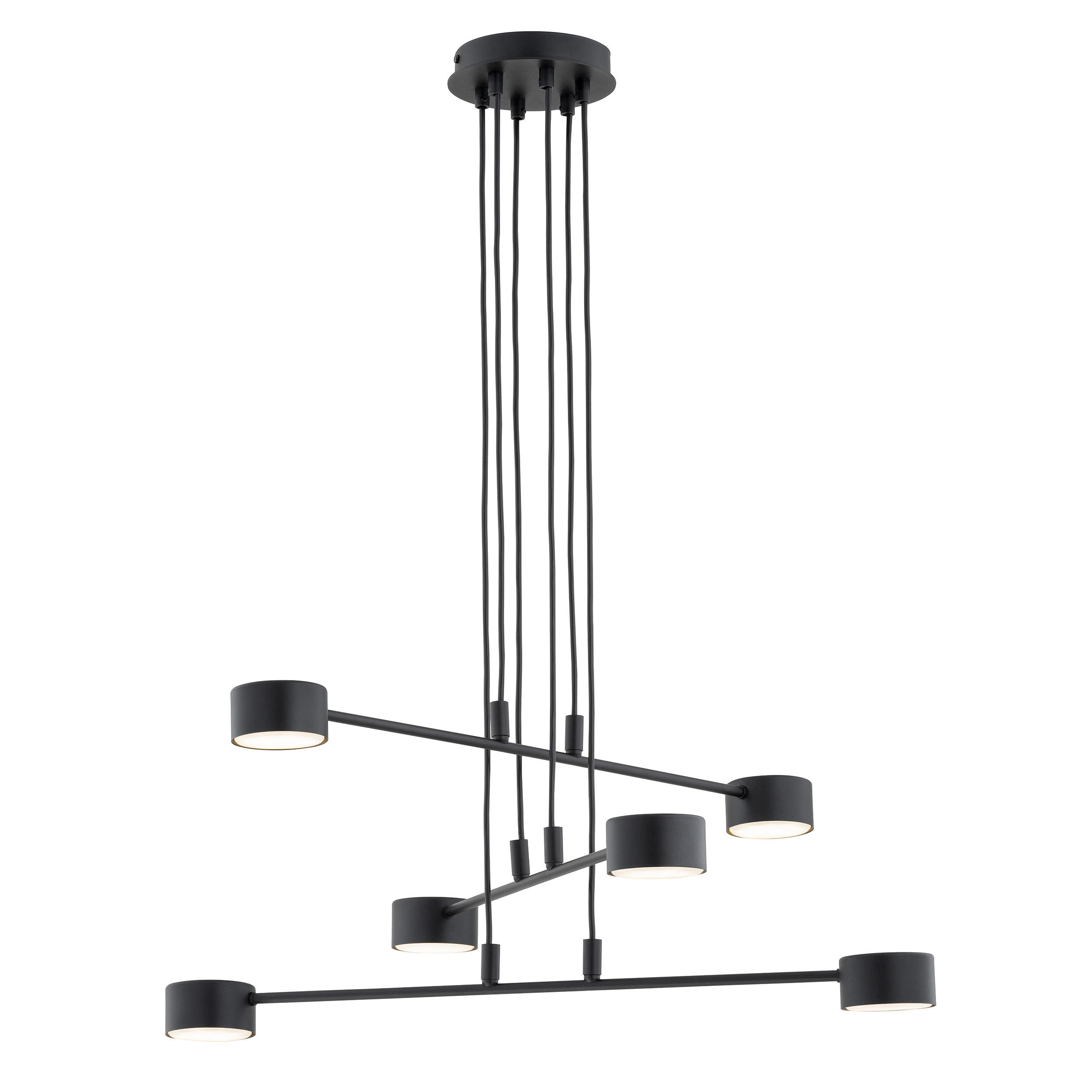 Emibig Modus lampe suspendue 6x12 W noir 1339/6
