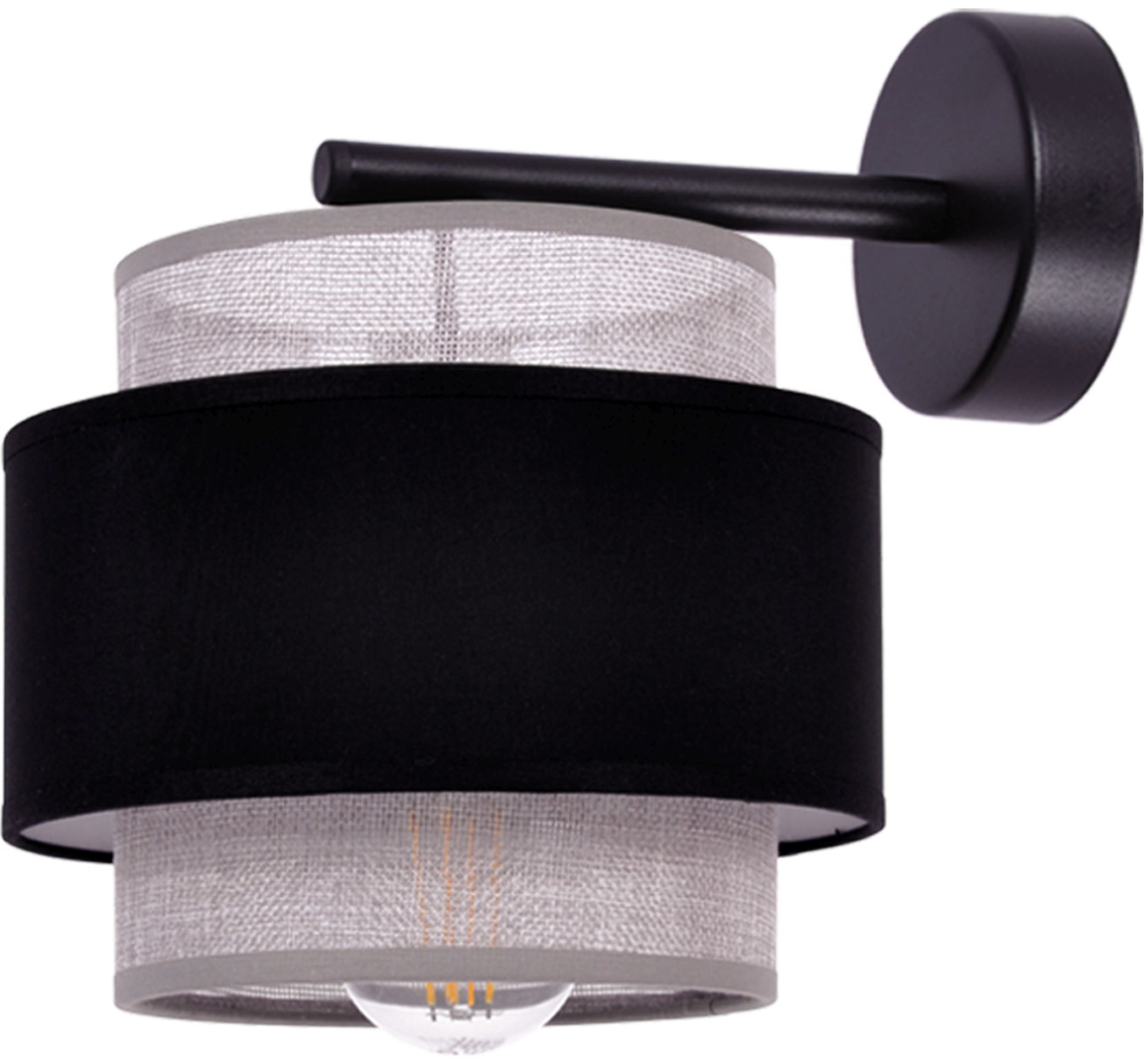 Kaja Etela applique murale 1x40 W noir-gris K-5174