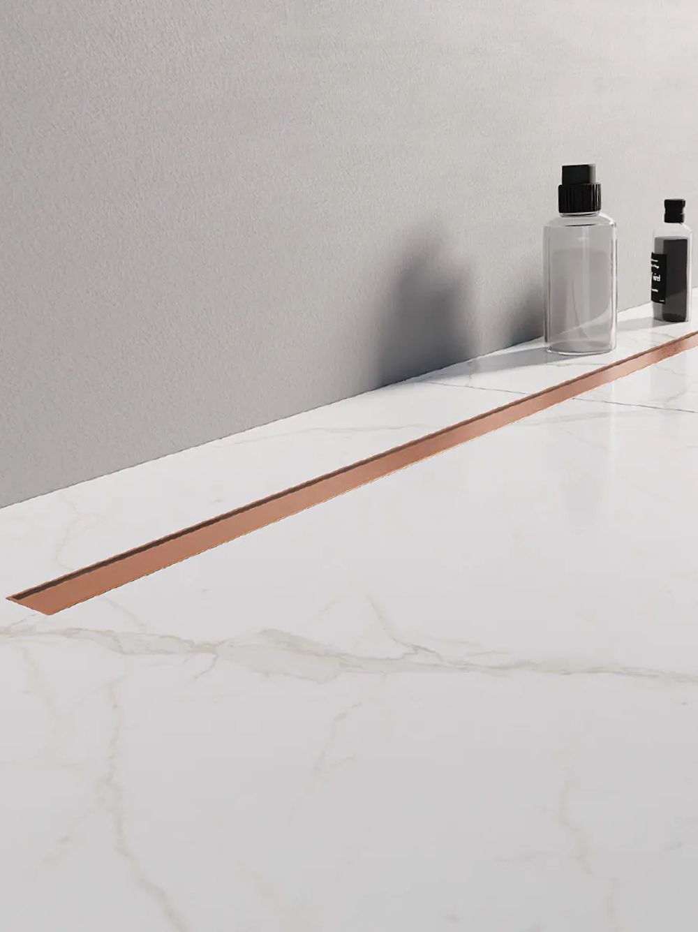 New Trendy Visio Slim Copper Brushed évacuation linéaire 70 cm OL-0097