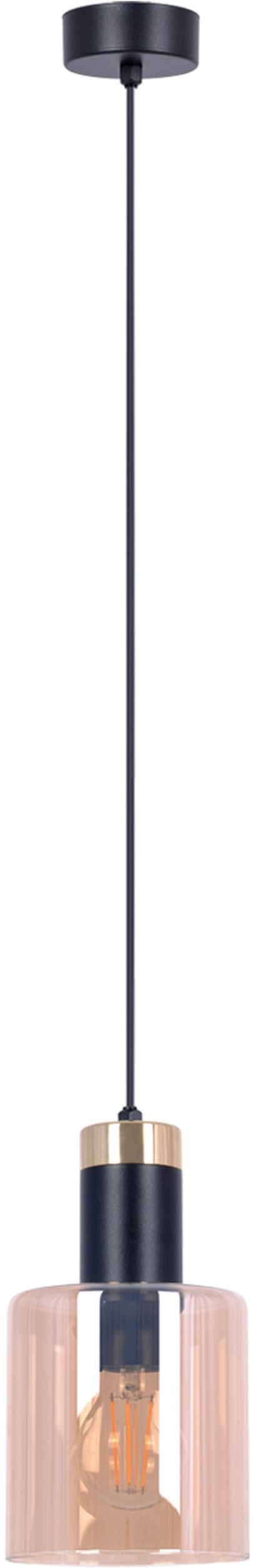 Kaja Alto lampe suspendue 1x40 W noir-doré-ambre K-5255