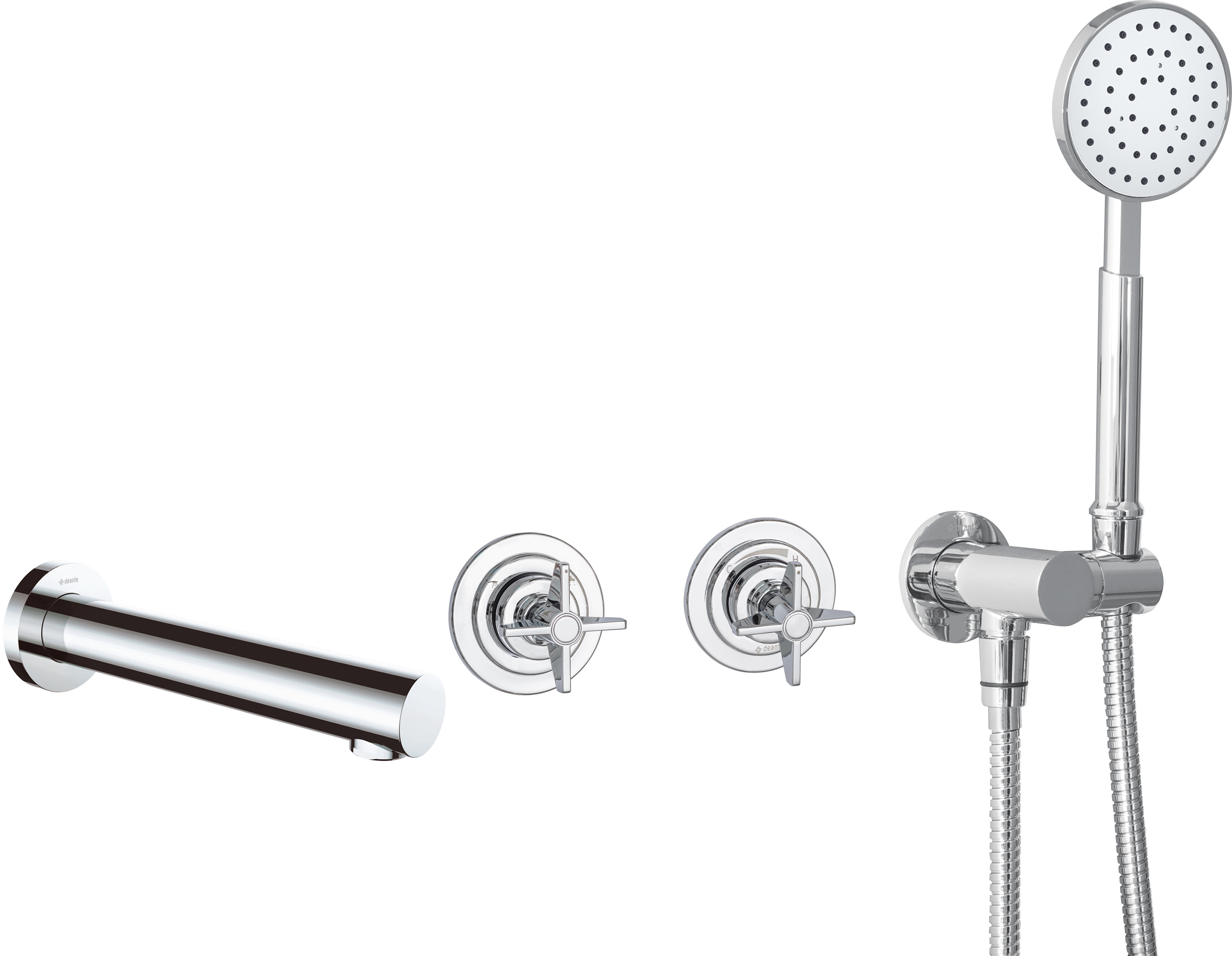 Deante Temisto mitigeur bain-douche encastrée chrome NAC09TQ