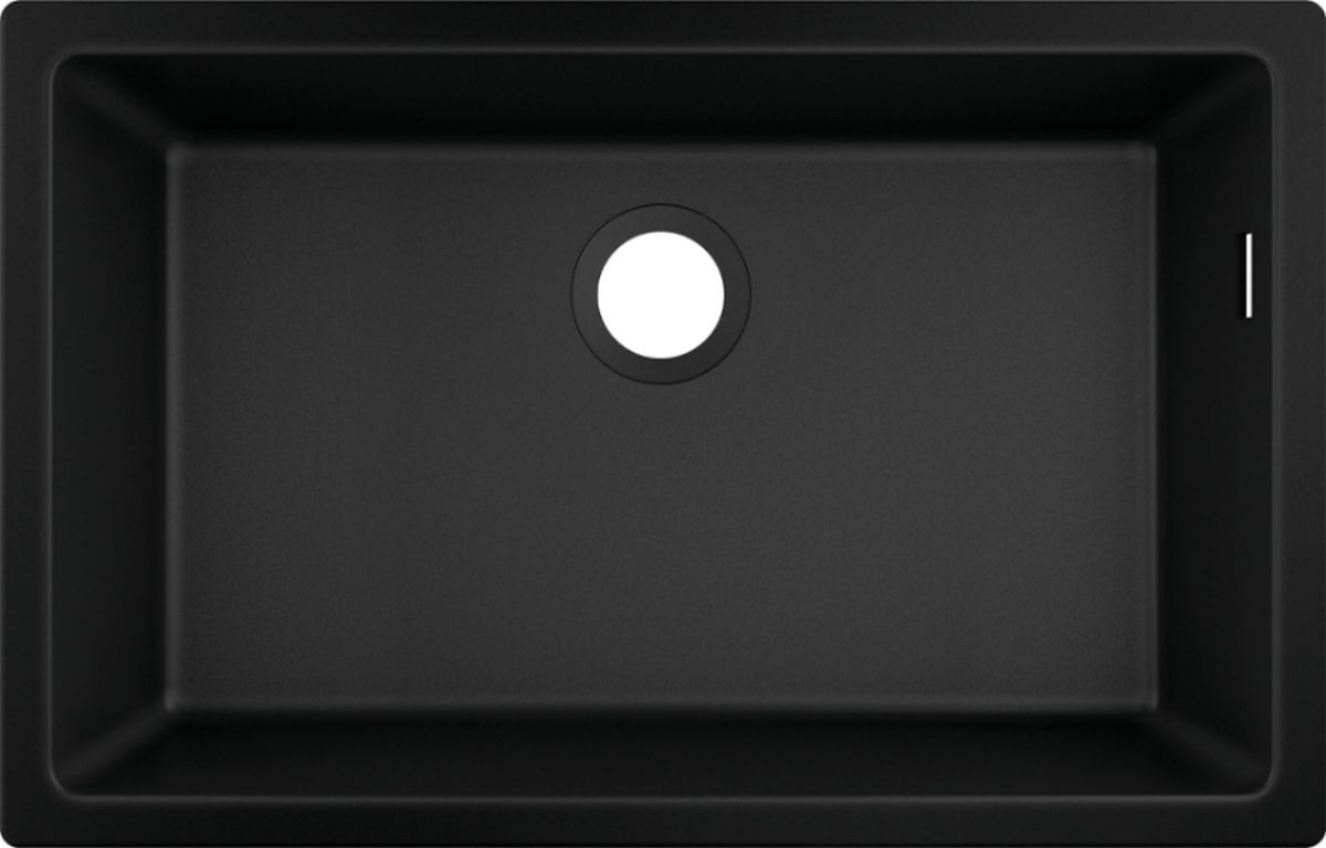 Hansgrohe S 51 évier en granit 66x40 cm noir 43432170