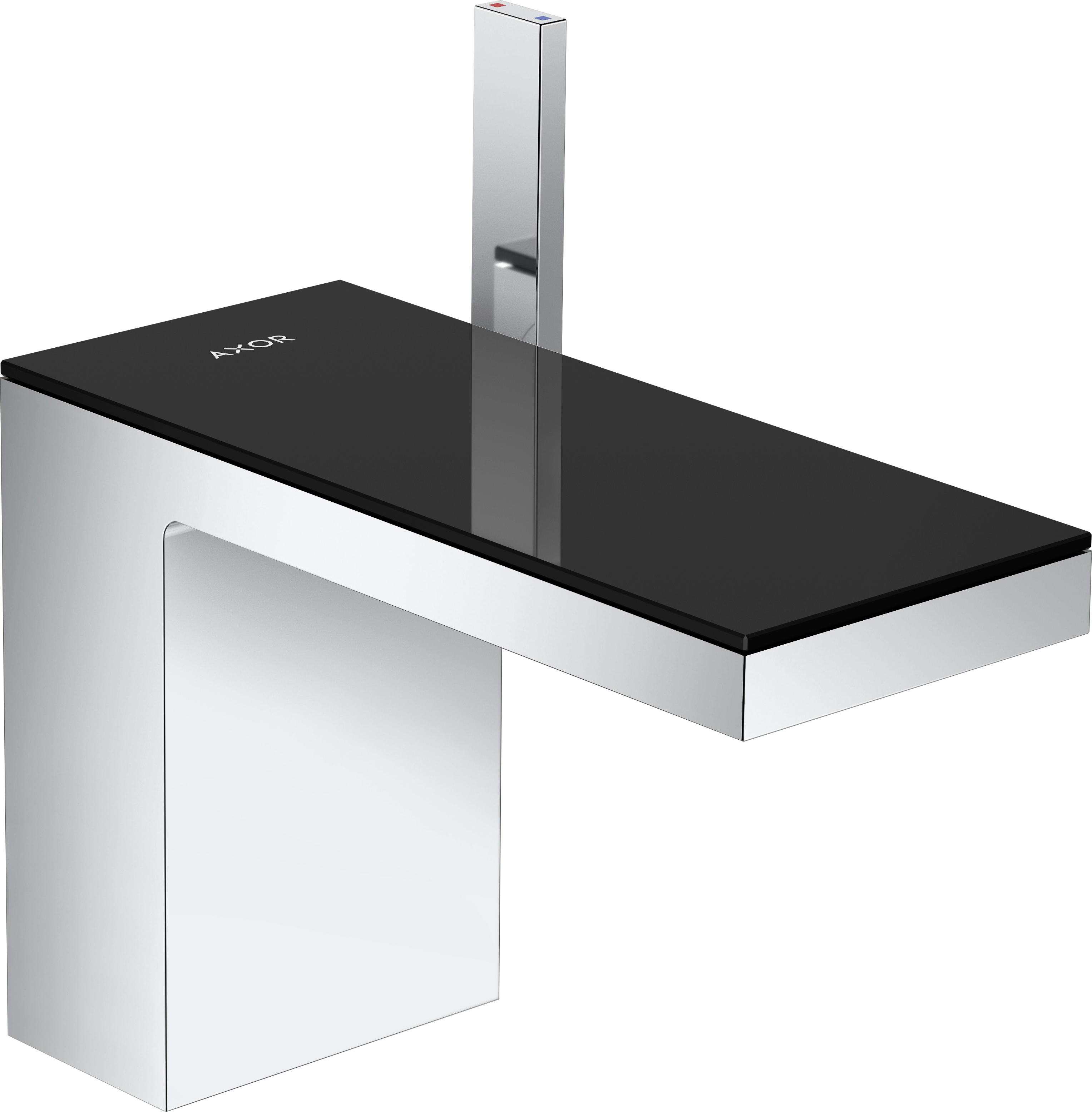 Axor MyEdition mitigeur de lavabo sur pied chrome-noir 47030600