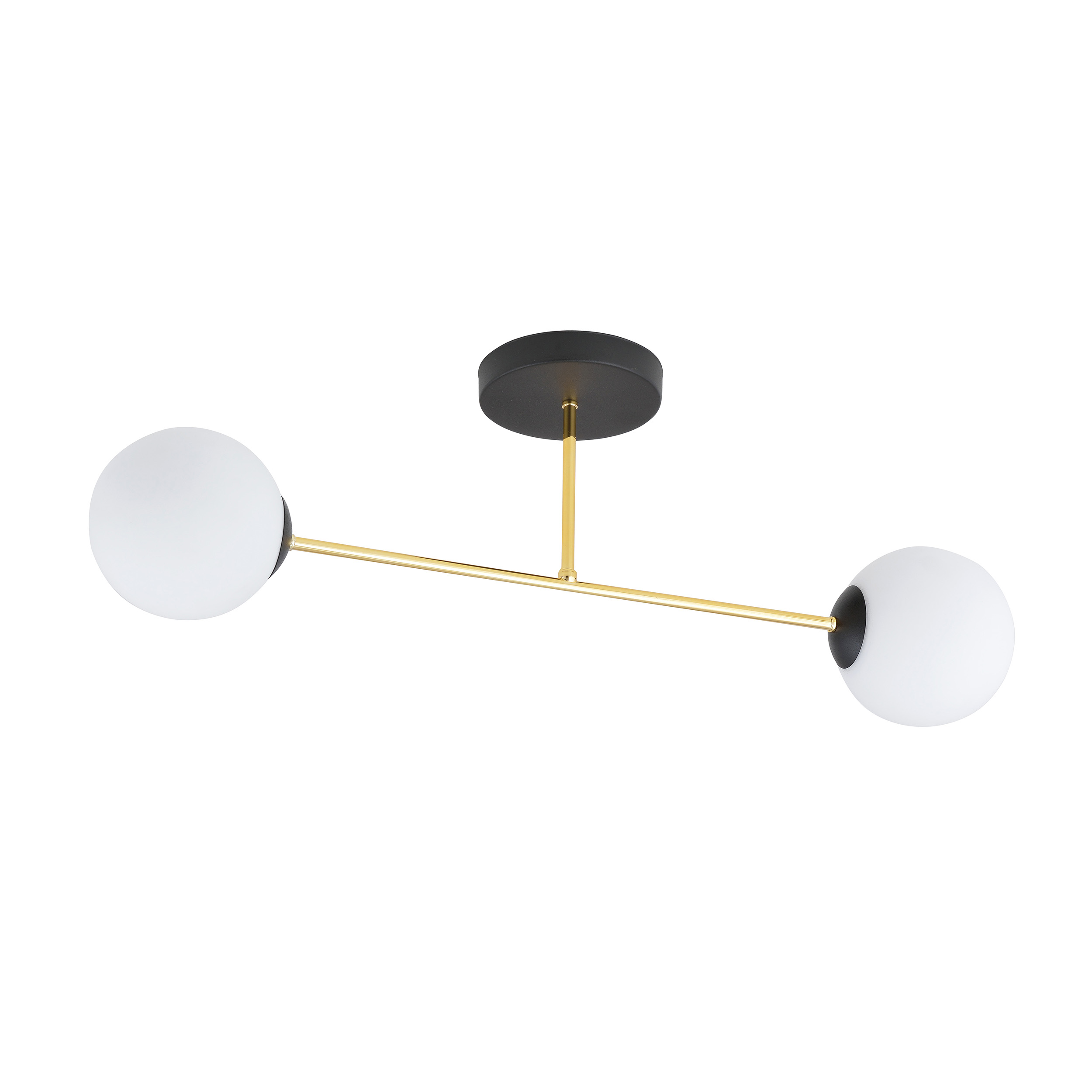 Emibig Magnum plafonnier 2x10 W noir-doré 1233/2