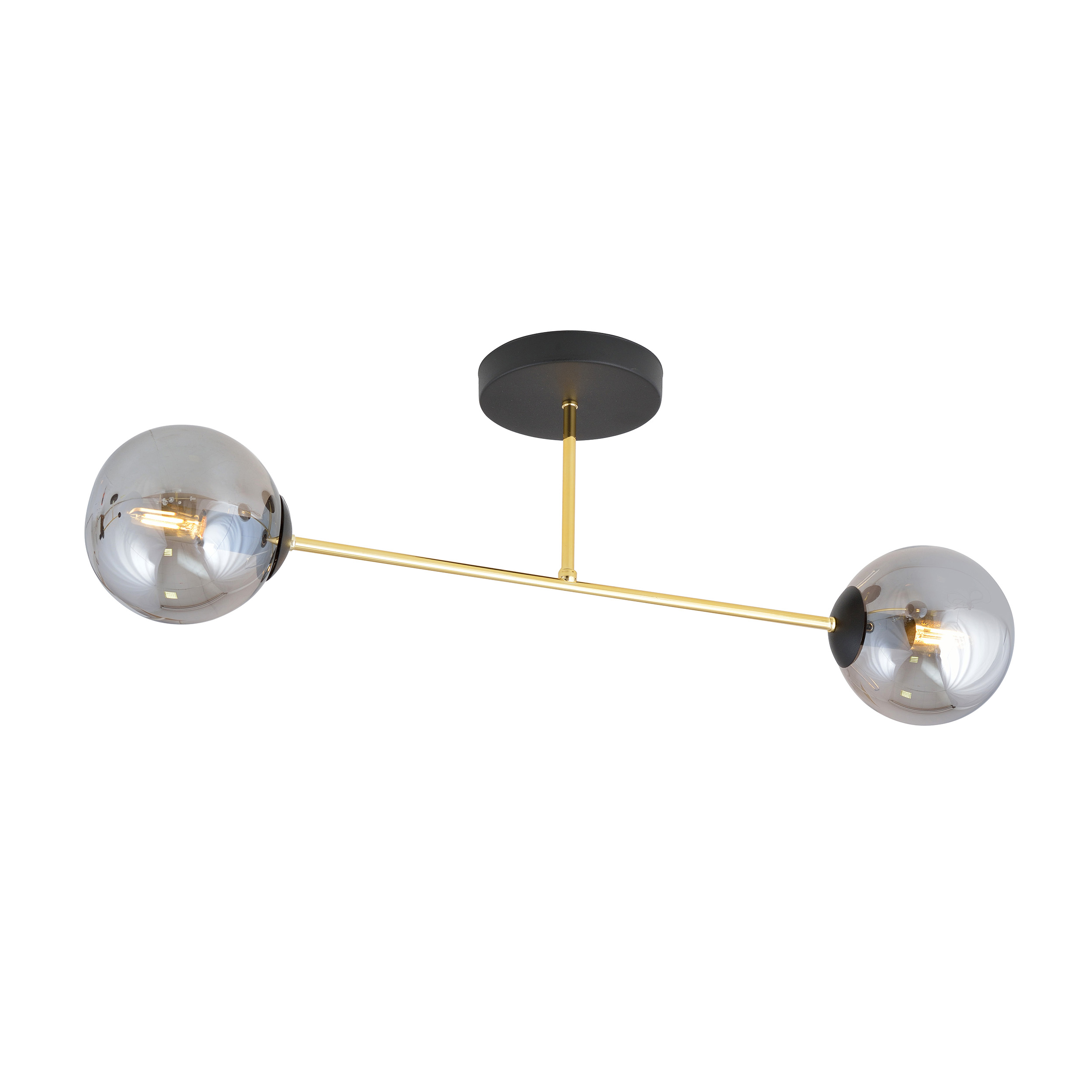 Emibig Magnum plafonnier 2x10 W noir-doré 1269/2