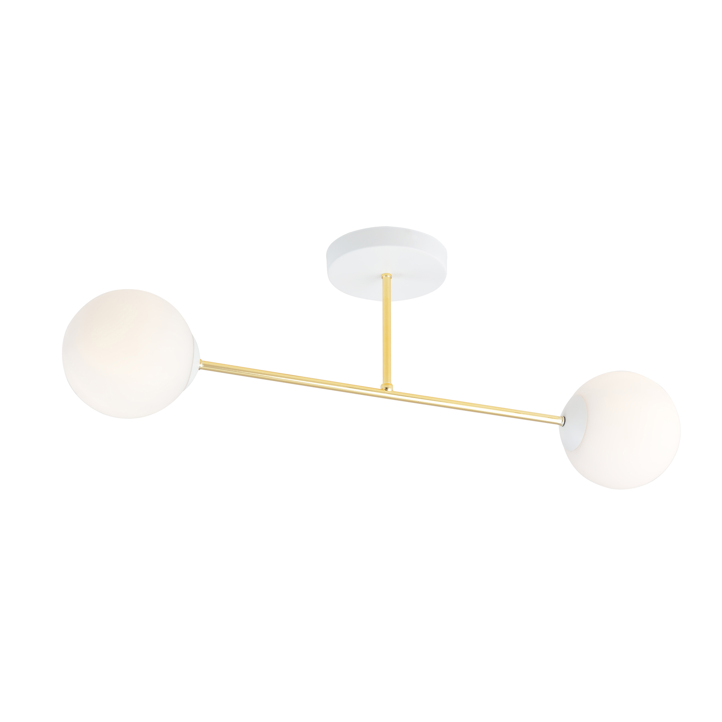 Emibig Magnum plafonnier 2x W blanc-doré 1234/2