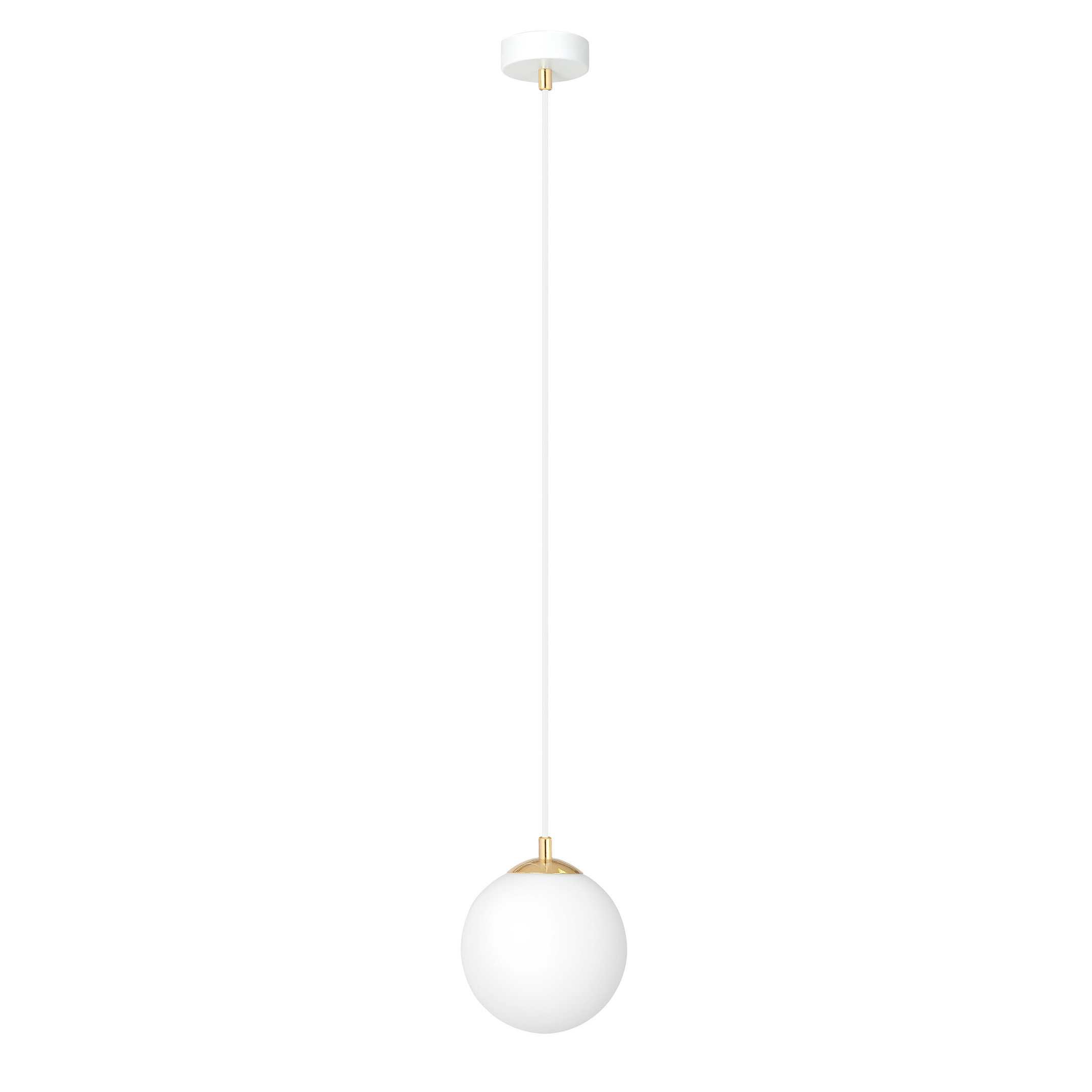 Emibig Royal lampe suspendue 1x10 W blanc-doré 1244/1