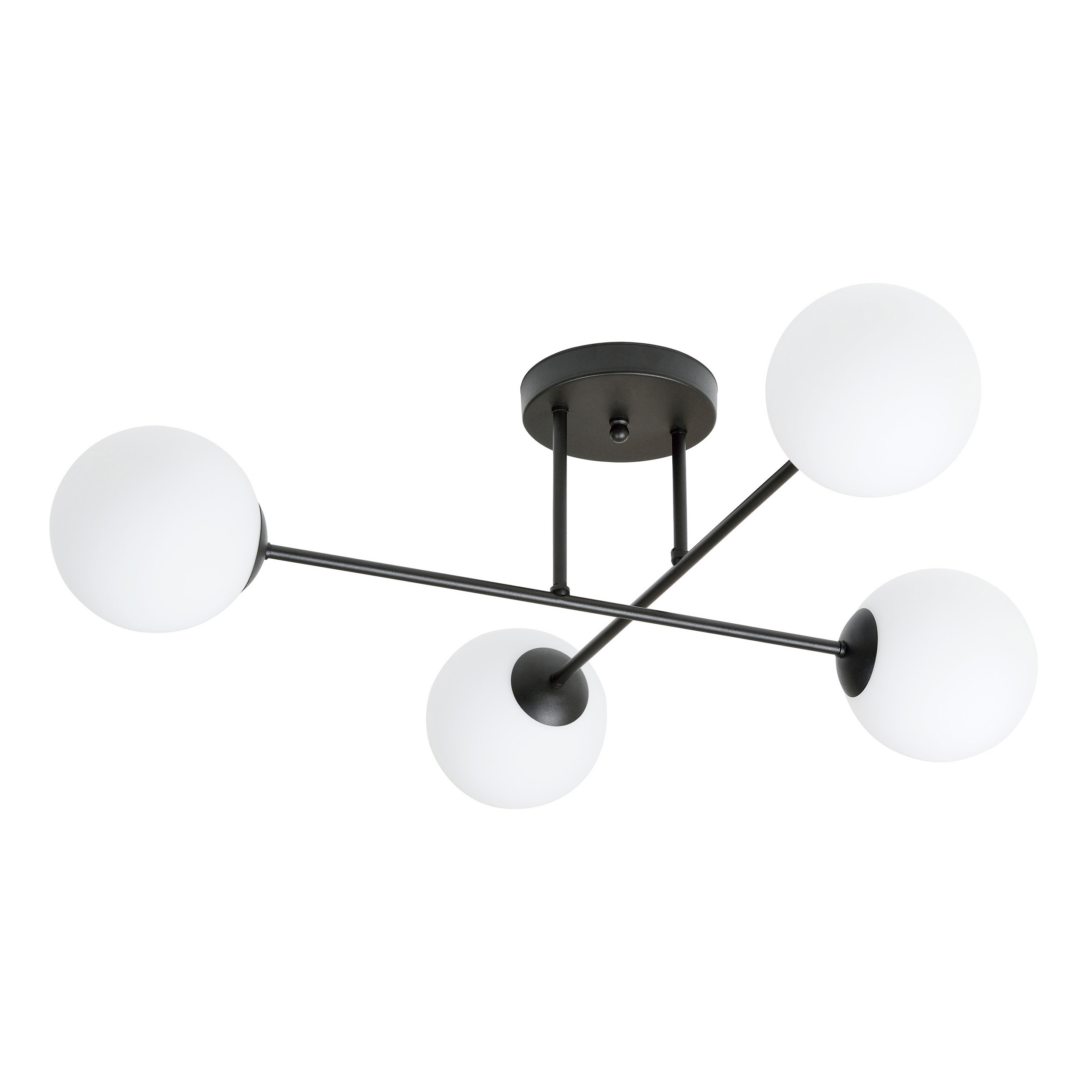 Emibig Roma plafonnier 4x10 W noir 1232/4