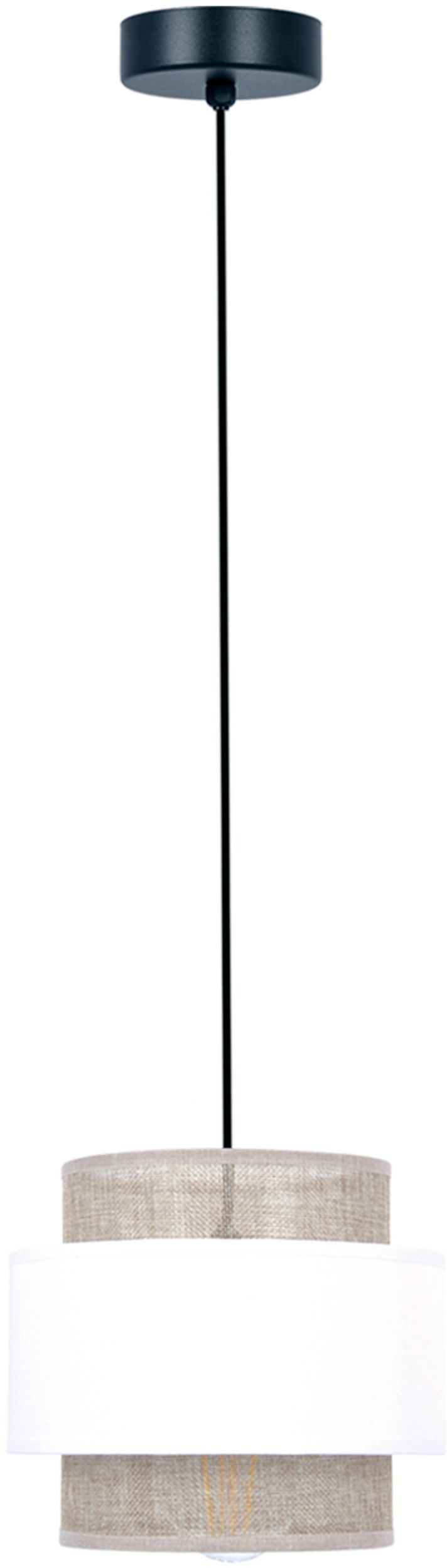 Kaja Cezar lampe suspendue 1x40 W blanc-beige K-5270