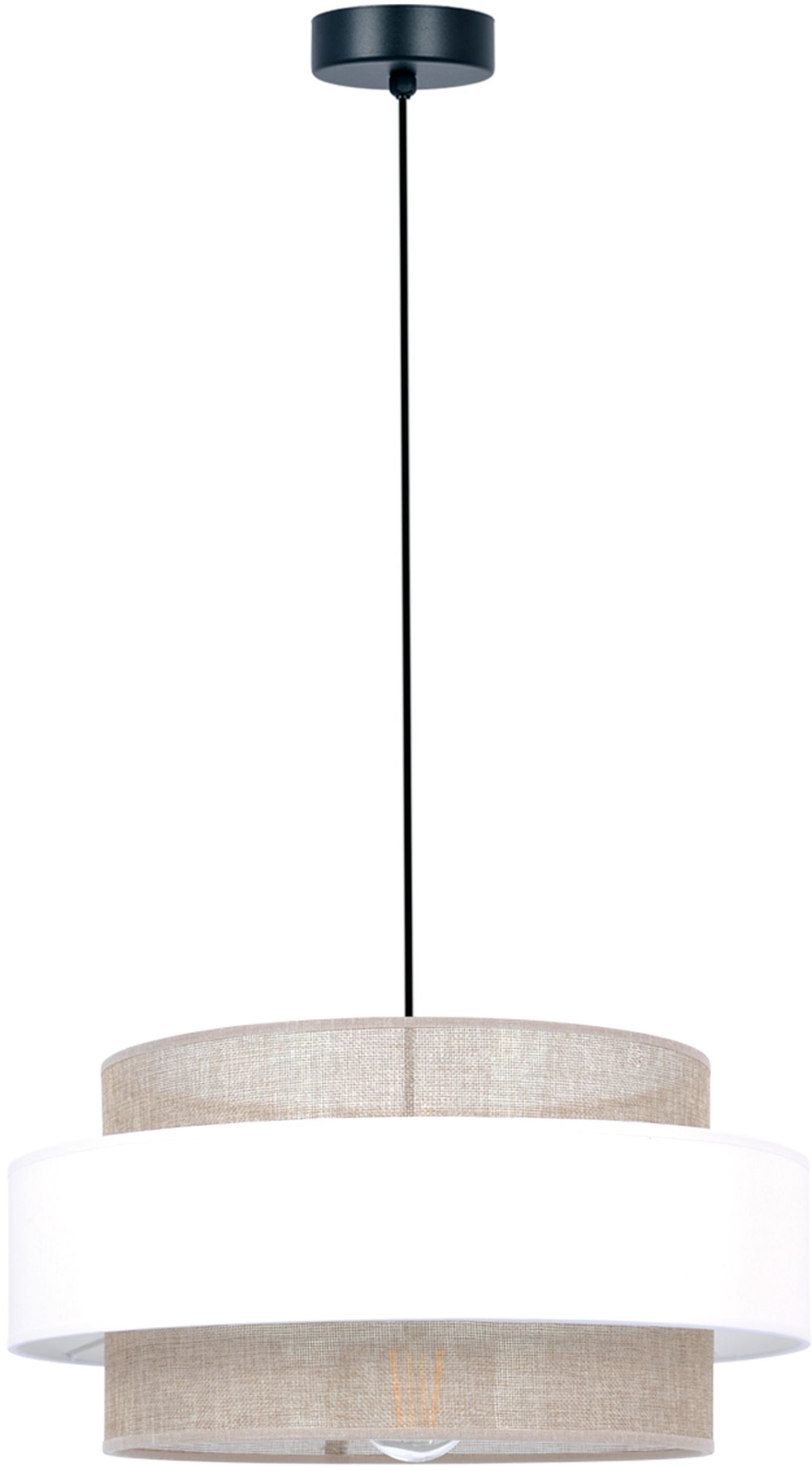 Kaja Cezar lampe suspendue 1x40 W blanc-beige K-5271