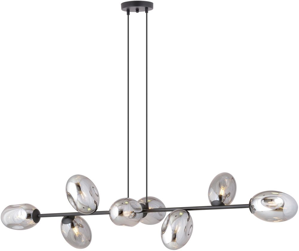 Emibig Pandora lampe suspendue x10 W noir-fumé 1263/8