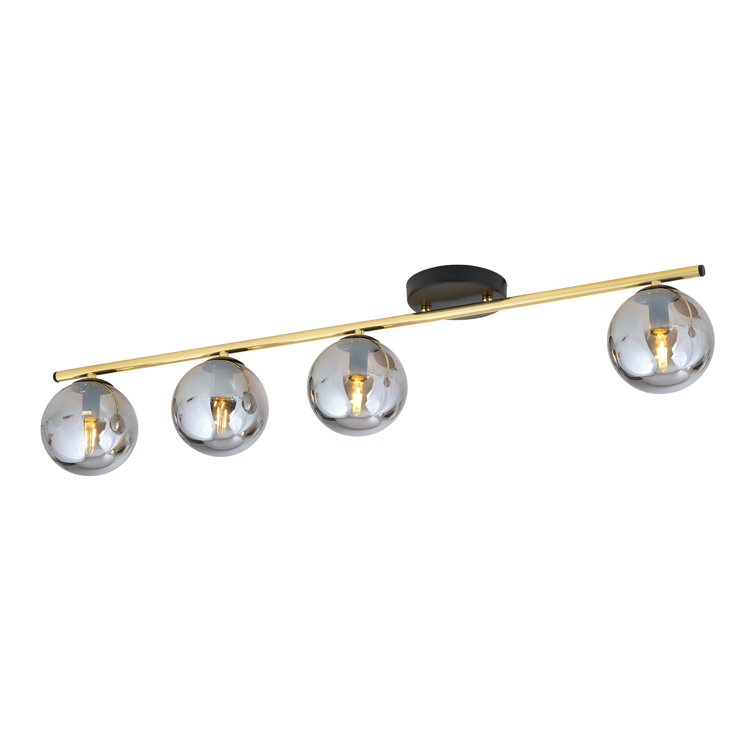 Emibig Monza plafonnier 4x W noir-doré 1250/4