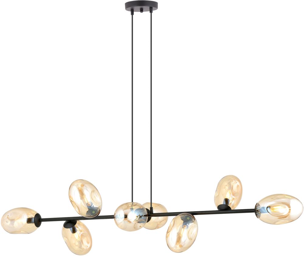 Emibig Pandora lampe suspendue x10 W noir 1264/8
