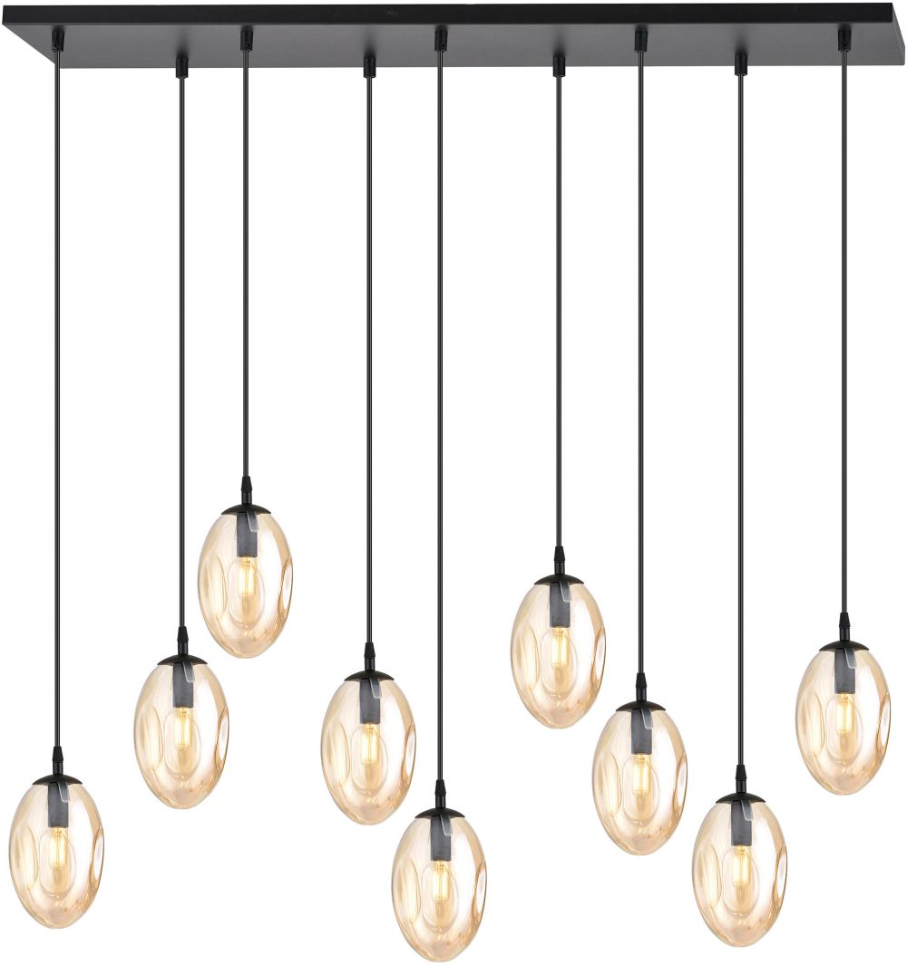 Emibig Astral lampe suspendue x10 W noir 1267/9