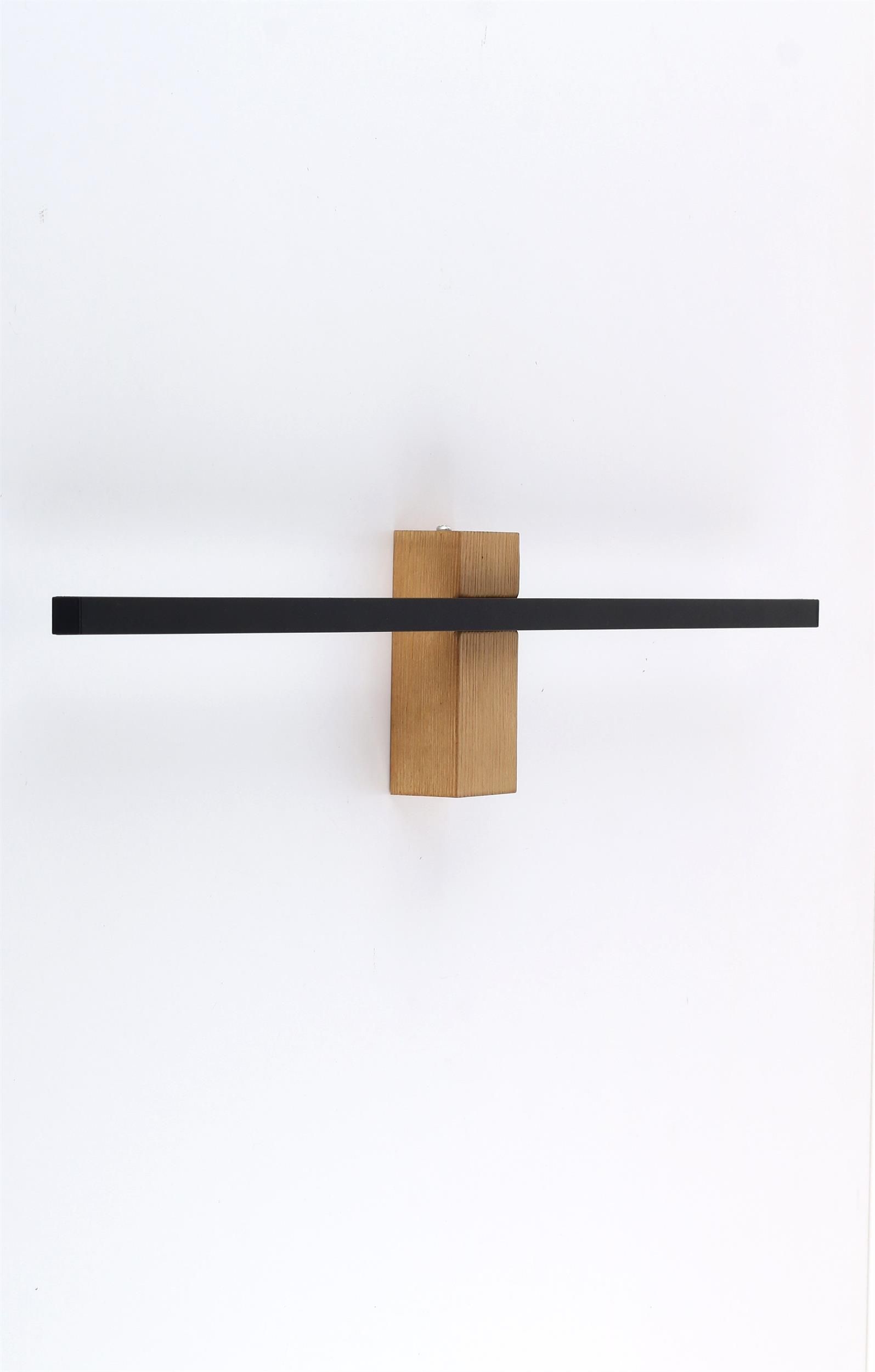 TK Lighting Flash applique murale 1x30 W noir-bois 6625