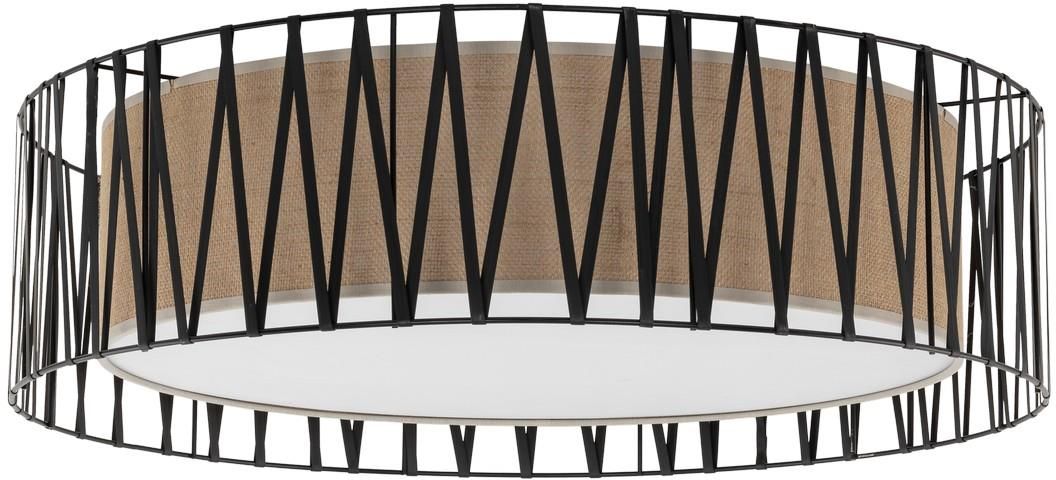 TK Lighting Harmony plafonnier 4x15 W noir-marron 4556