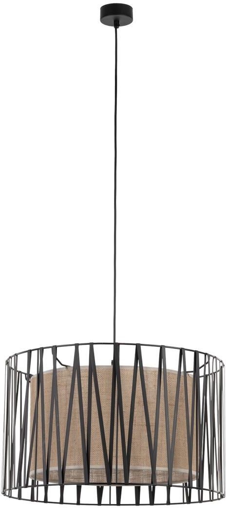 TK Lighting Harmony lampe suspendue 3x15 W noir-marron 4557