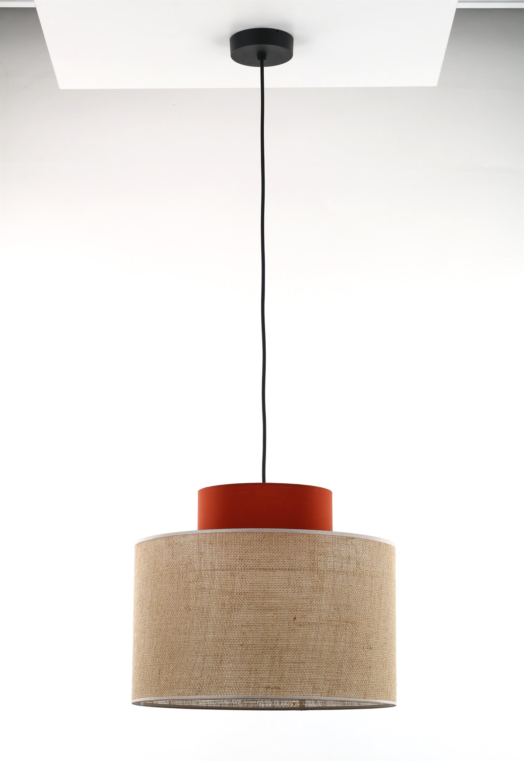 TK Lighting Duo lampe suspendue 1x15 W noir-marron 2785