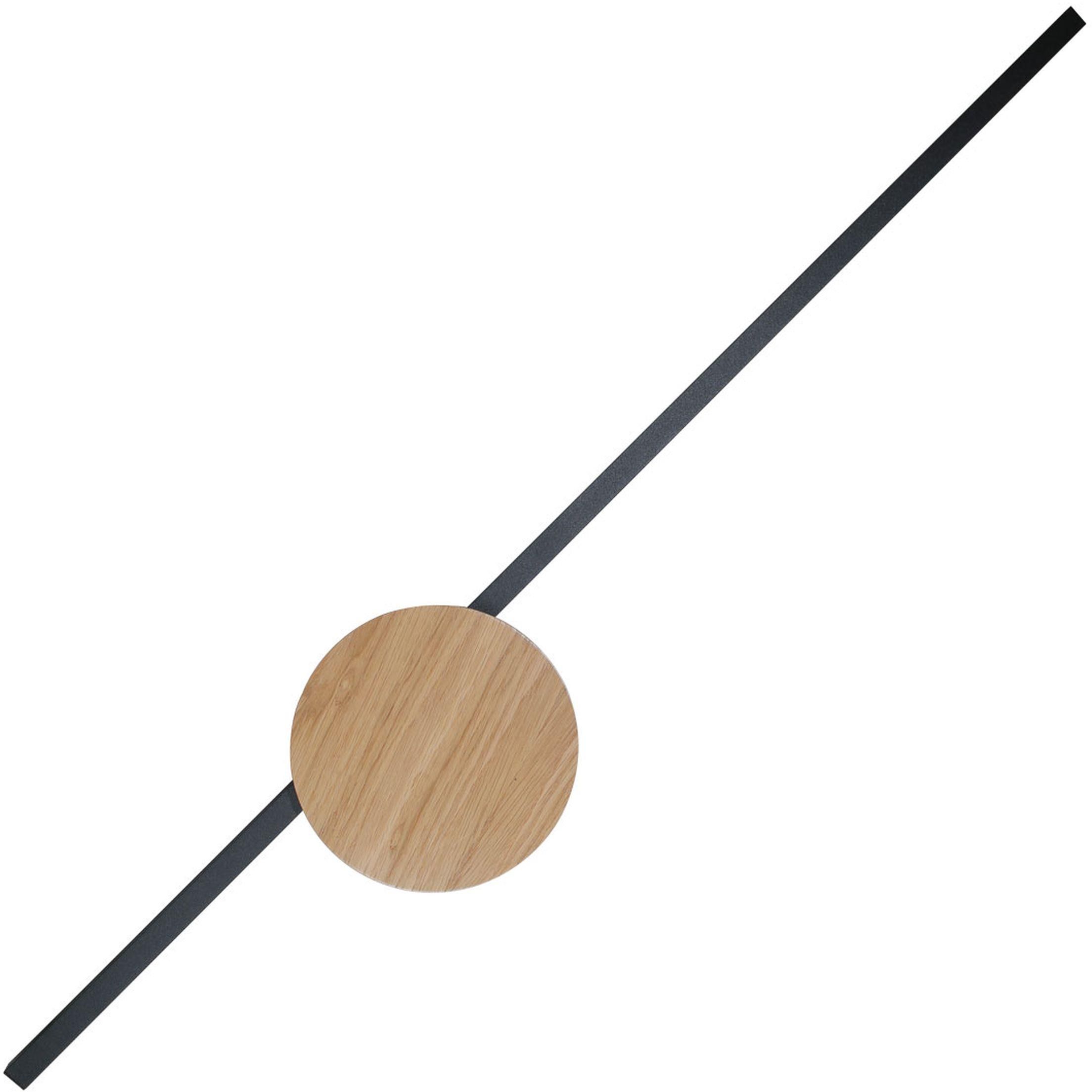 TK Lighting Java applique murale 1x36 W noir-bois 1441