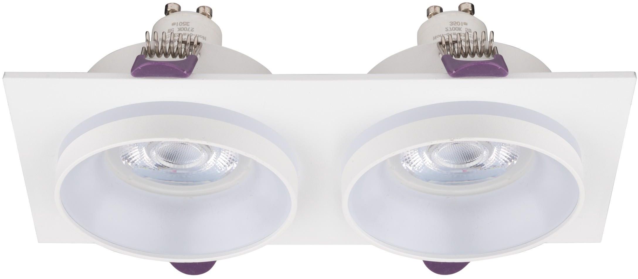 TK Lighting Jet spot encastré 2x10 W blanc 6924