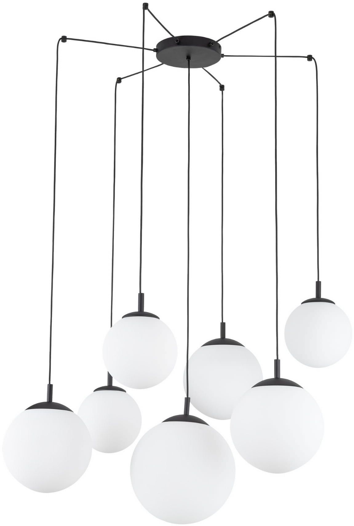 TK Lighting Esme lampe suspendue x15 W noir 4794