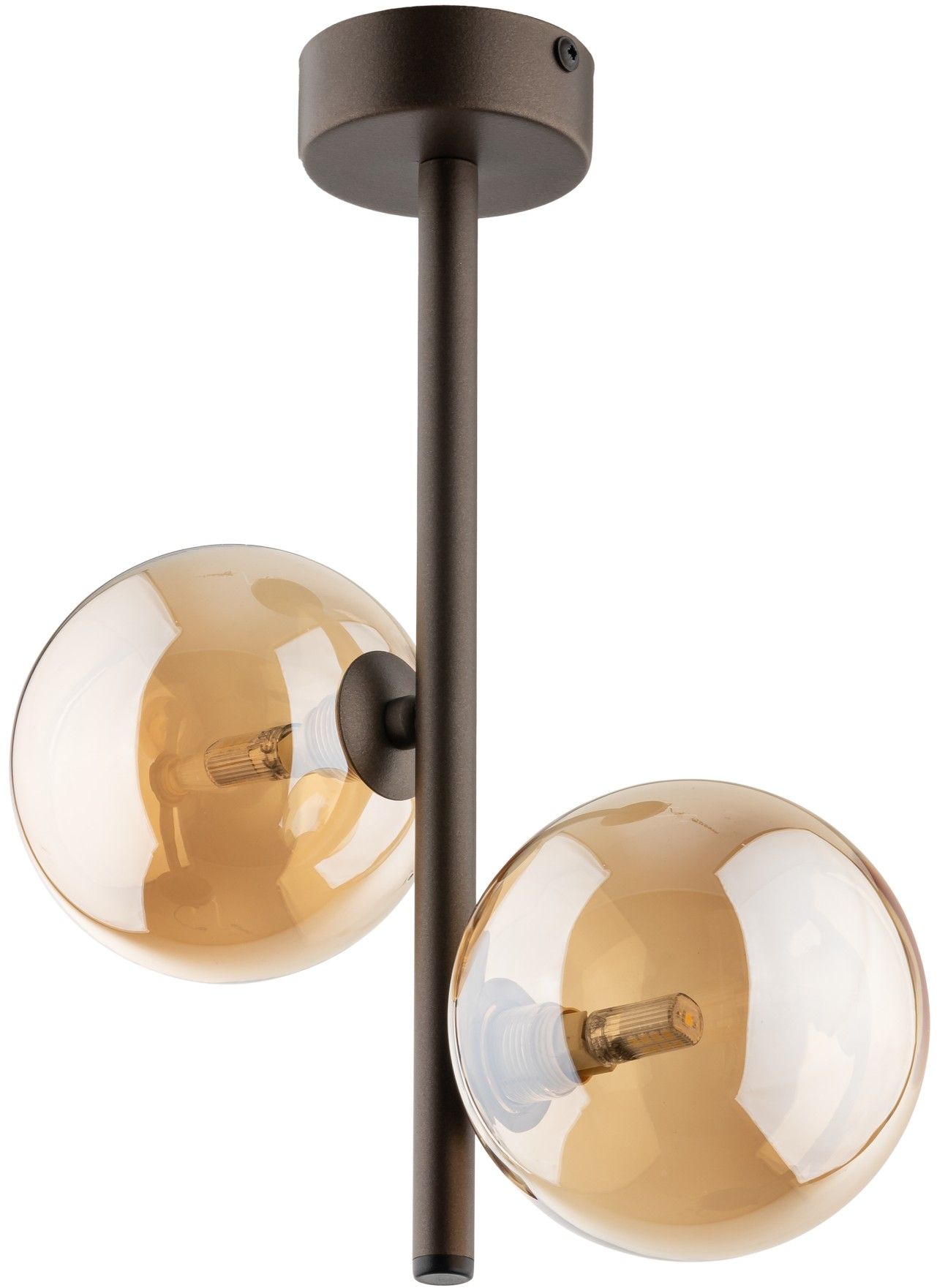 TK Lighting Esme plafonnier 2x6 W marron 4528