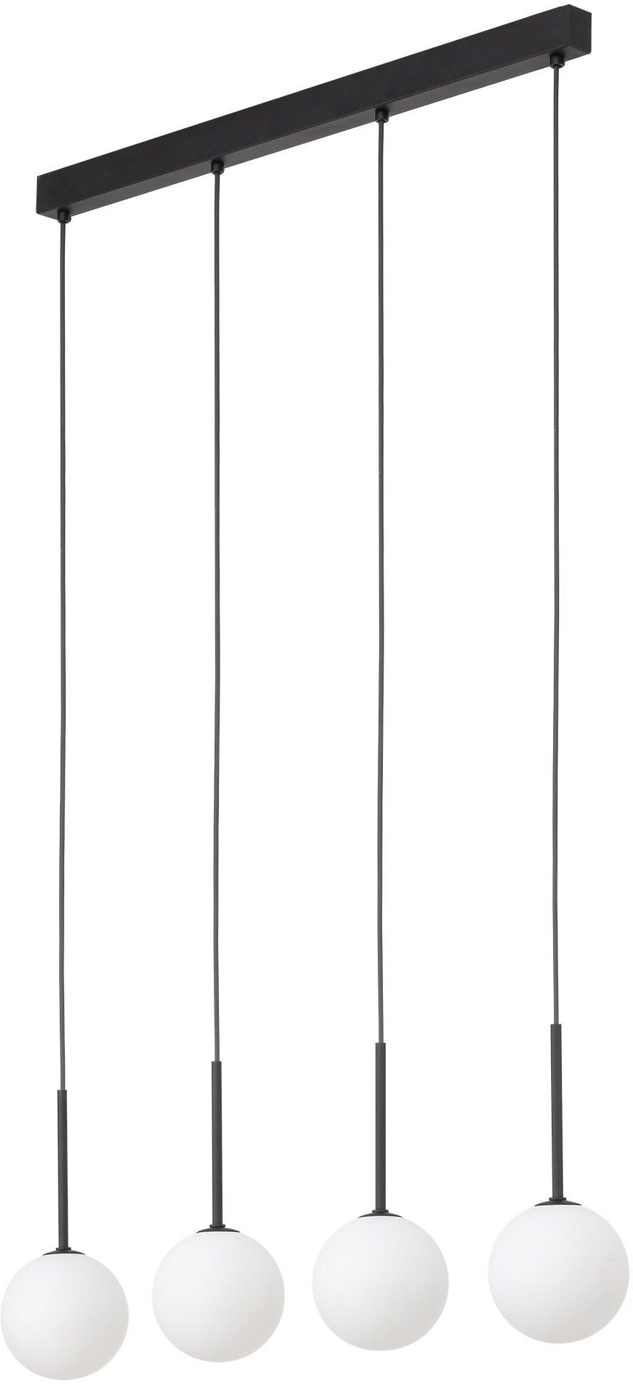 TK Lighting Martin lampe suspendue 4x6 W blanc-noir 4503