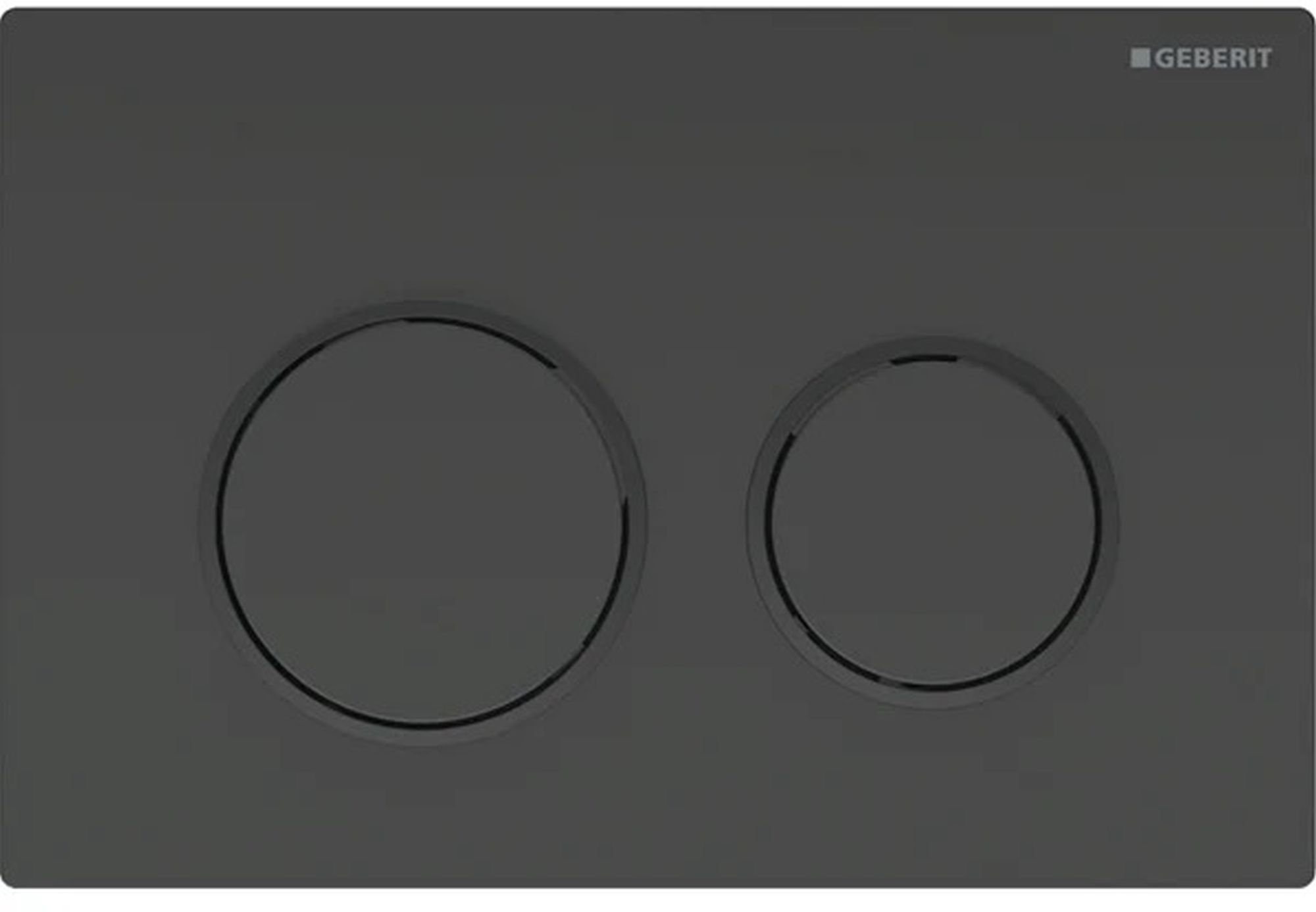 Geberit Omega20 bouton de chasse d'eau pour WC noir 115.085.DW.1