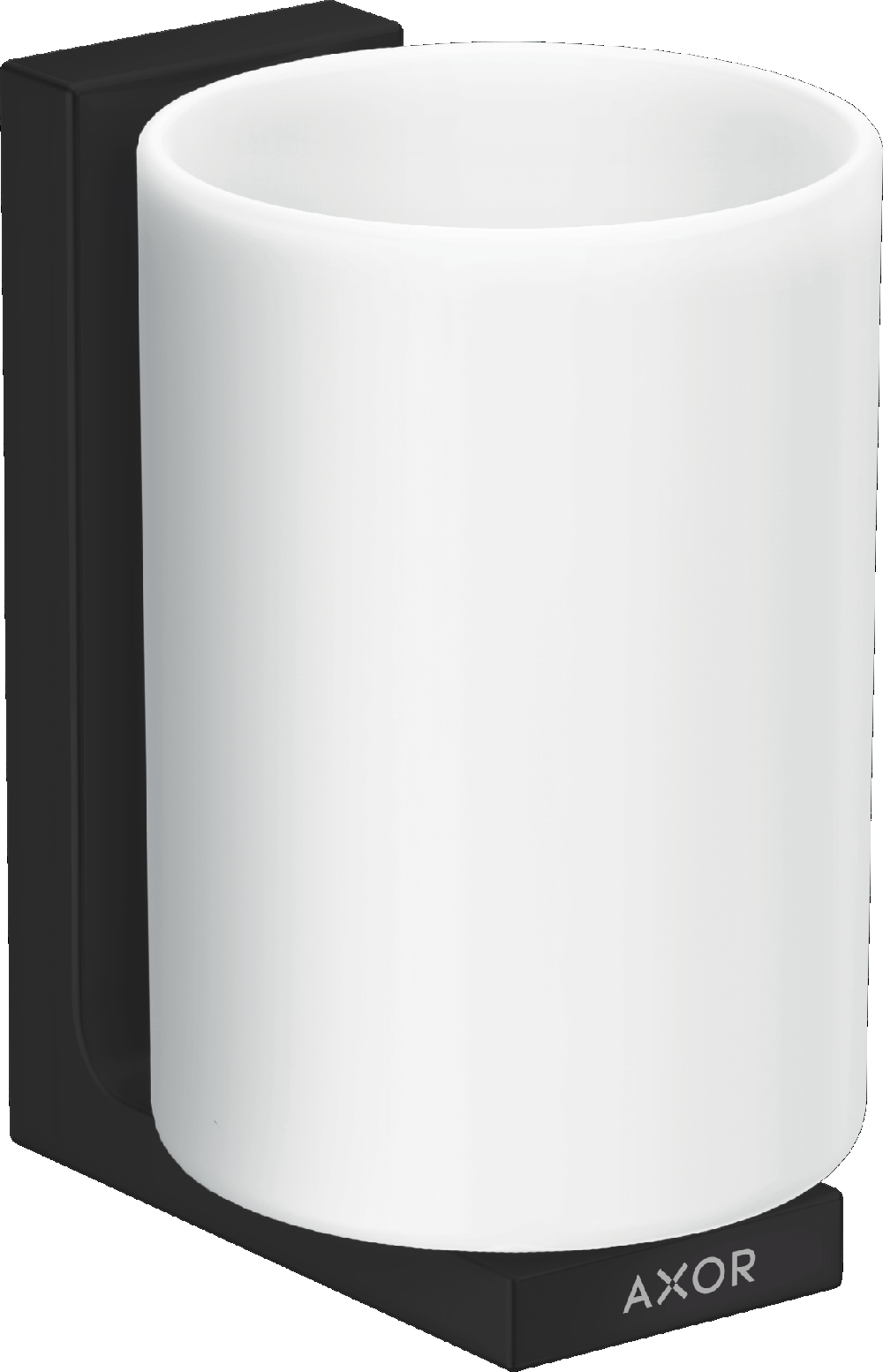 Axor Universal Rectangular gobelet pour brosses à dents blanc-noir 42604670