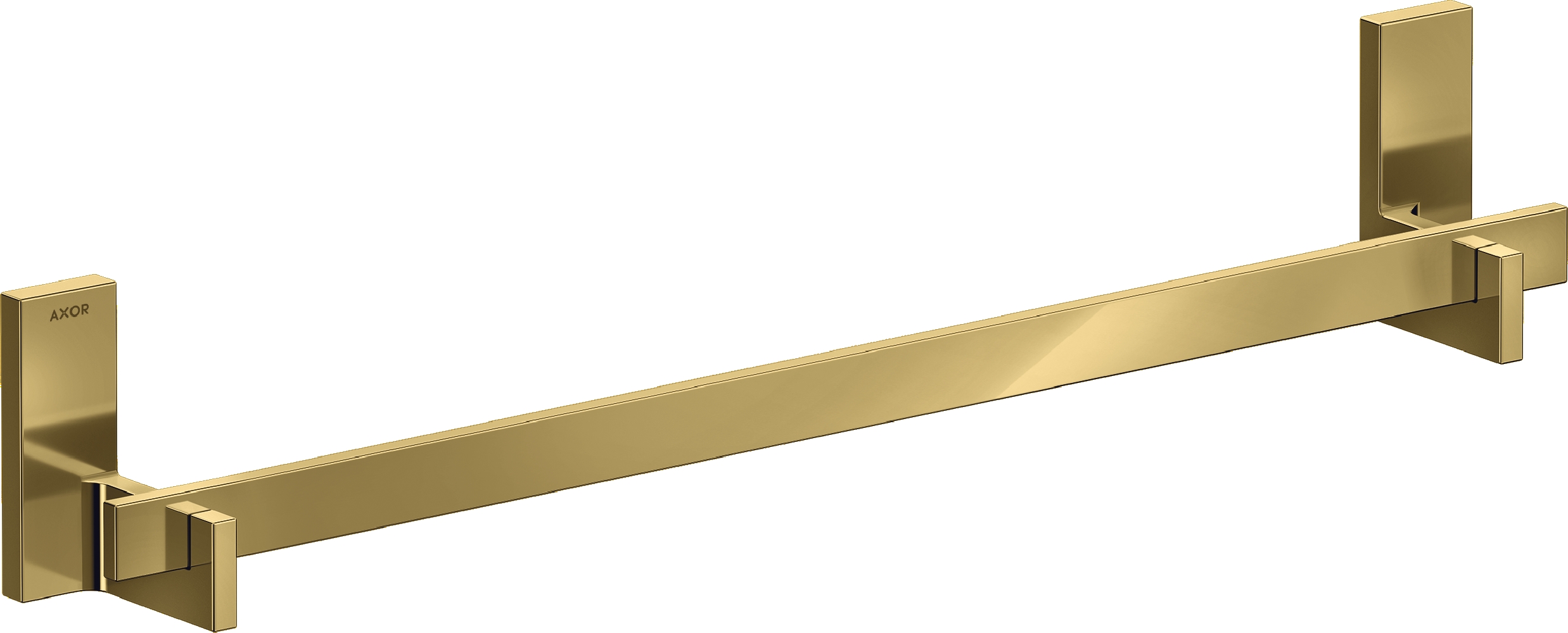 Axor Universal Rectangular barre porte-serviette doré 42661990