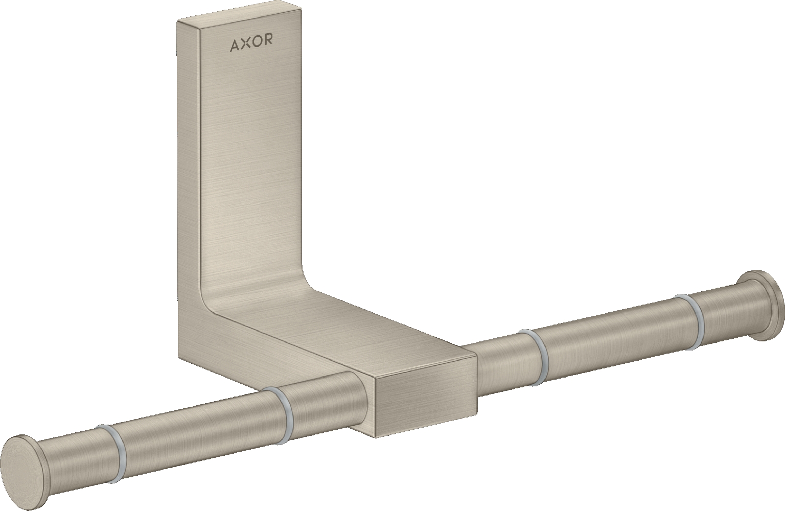 Axor Universal Rectangular porte-papier toilette nickel 42657820