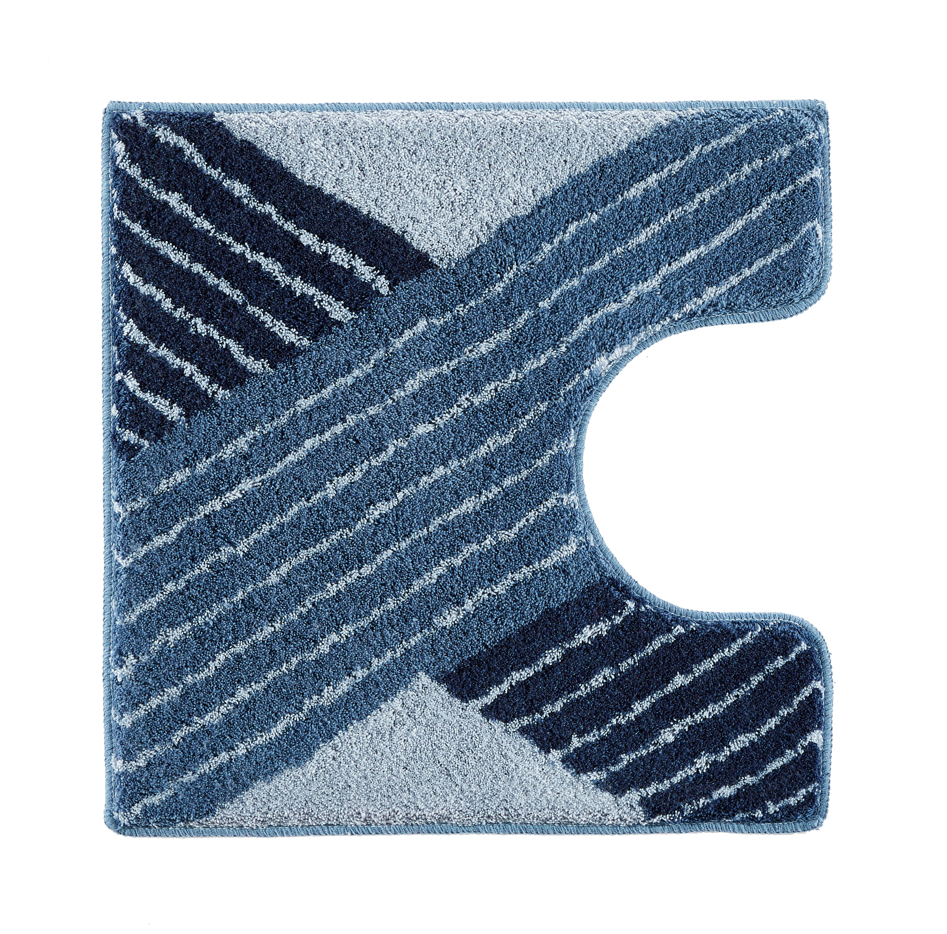 Kleine Wolke Cross tapis de bain 55x55 cm sous WC bleu 9181783129