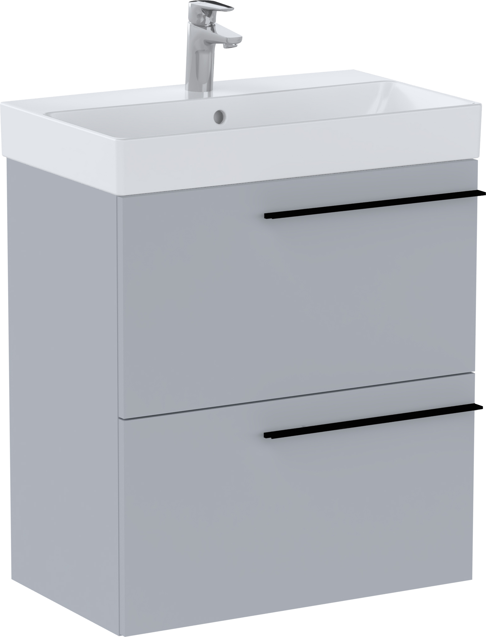 Roca Ella armoire 60x36x63.5 cm sous-lavabo suspendu gris A857778530