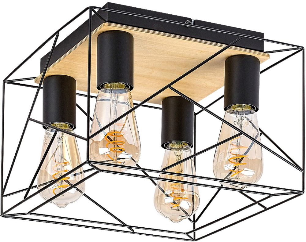 Rabalux Boire plafonnier 4x40 W noir 71024