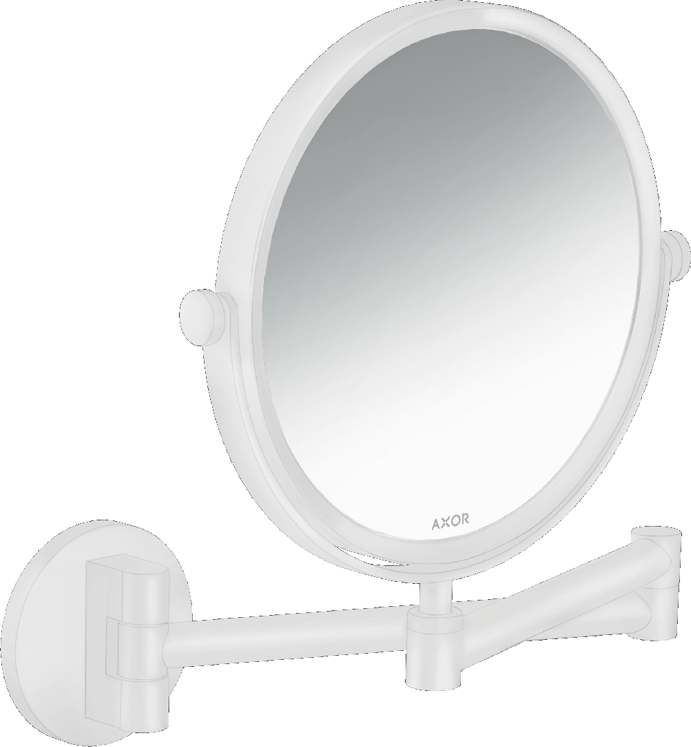 Axor Universal Circular miroir cosmétique 19.5x25.7 cm arrondi avec éclairage blanc 42849700